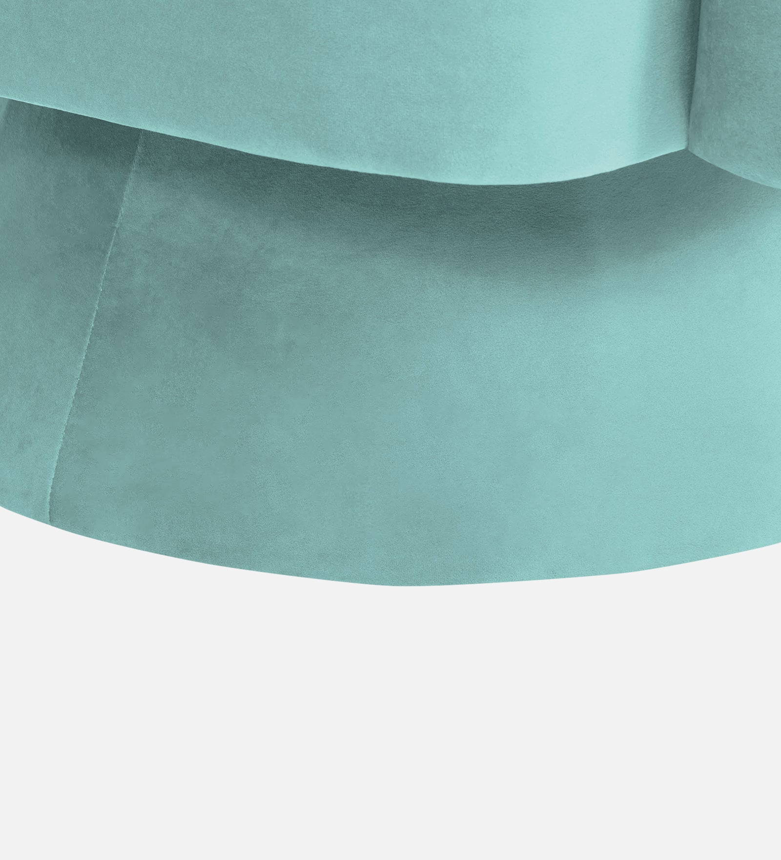 Pendra Velvet Swivel Chair In Barmunda Aqua Colour - Febonic Living