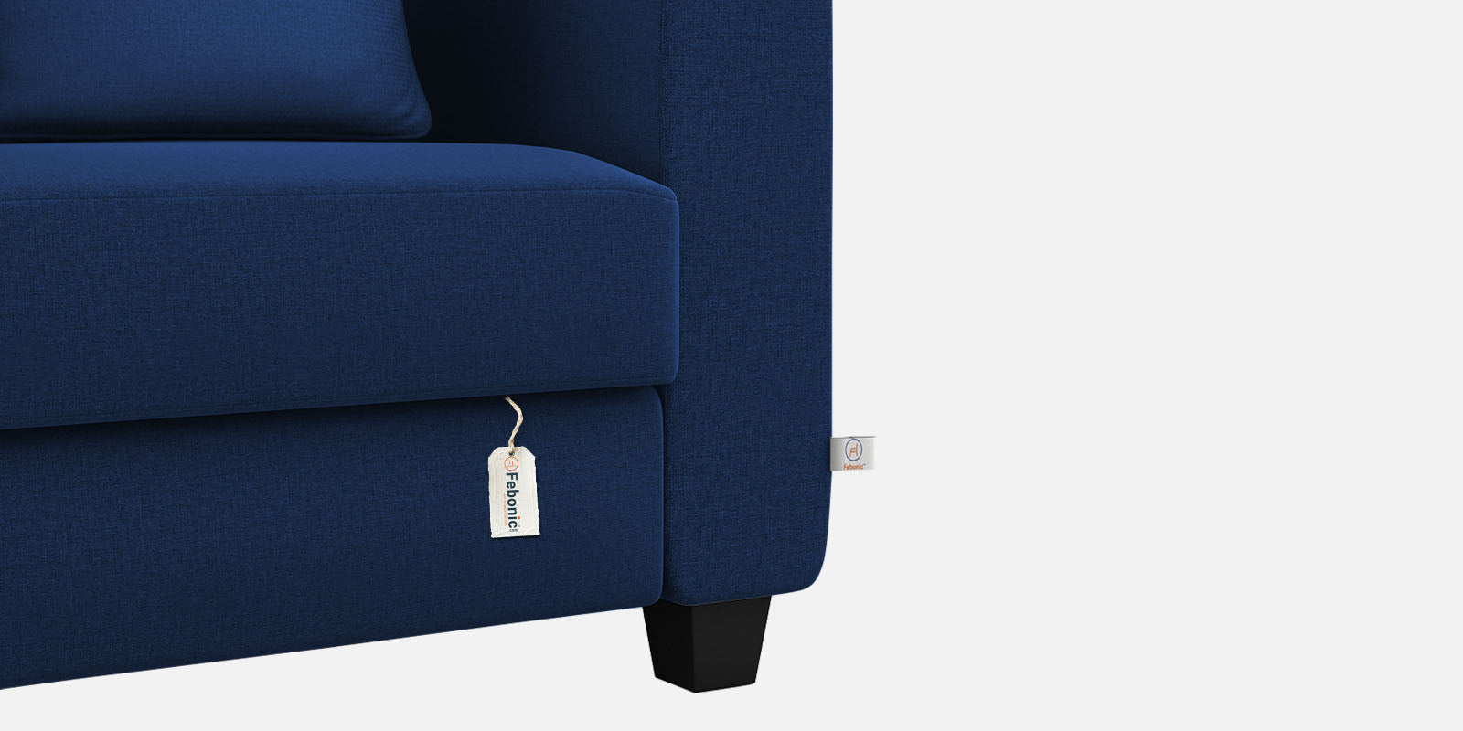 Cosmic Fabric 3 Seater Sofa In Royal Blue Colour - Febonic Living