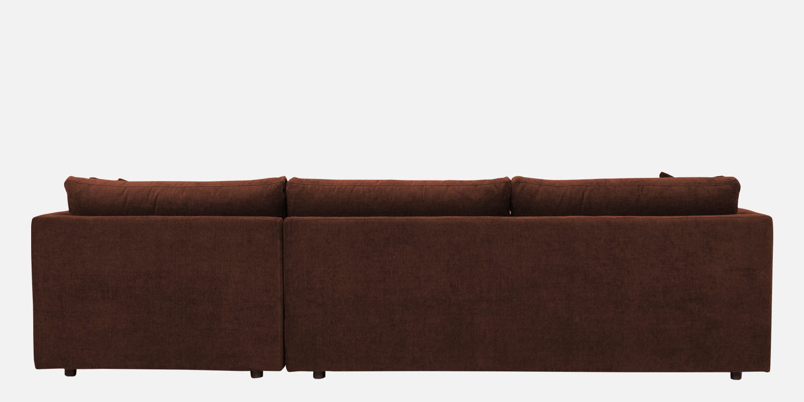 Northern Fabric LHS Sectional Sofa (3+Lounger) In Coffee brown Colour - Febonic Living