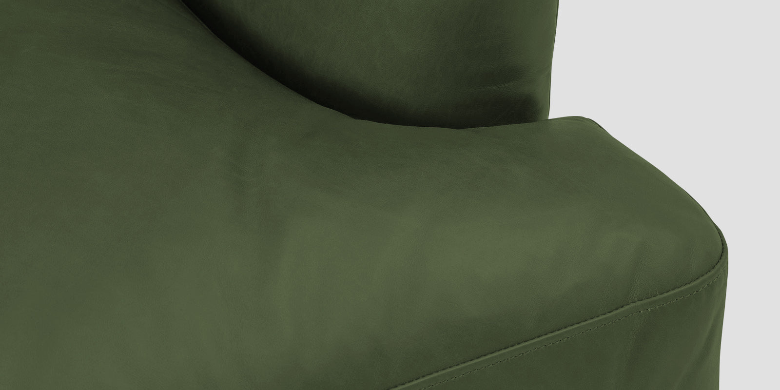 Sterio Leatherette 2 Seater Sofa In Moss Green Colour - Febonic Living