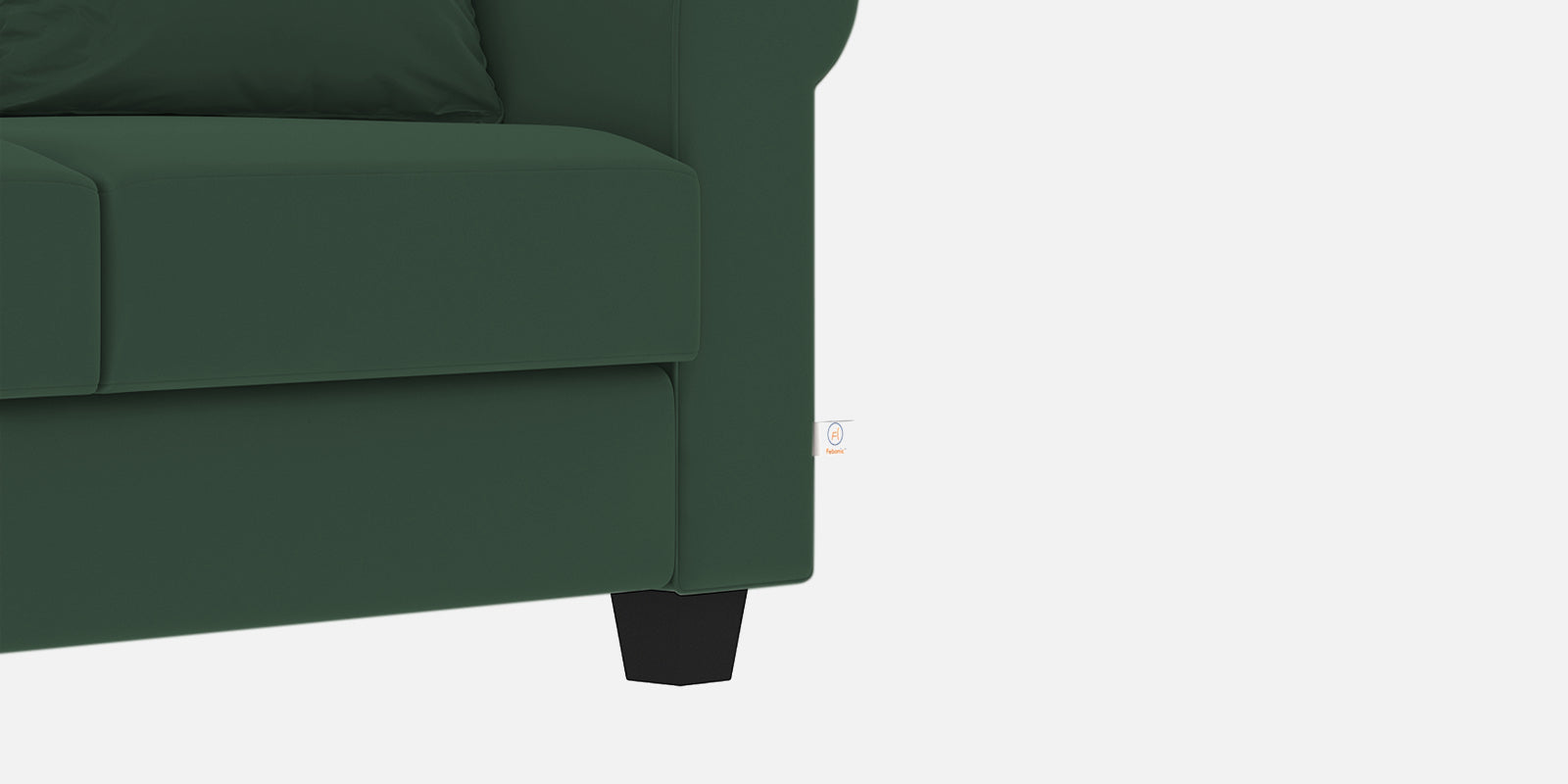 Numonk Velvet 3 Seater Sofa In Amazon Green Colour - Febonic Living