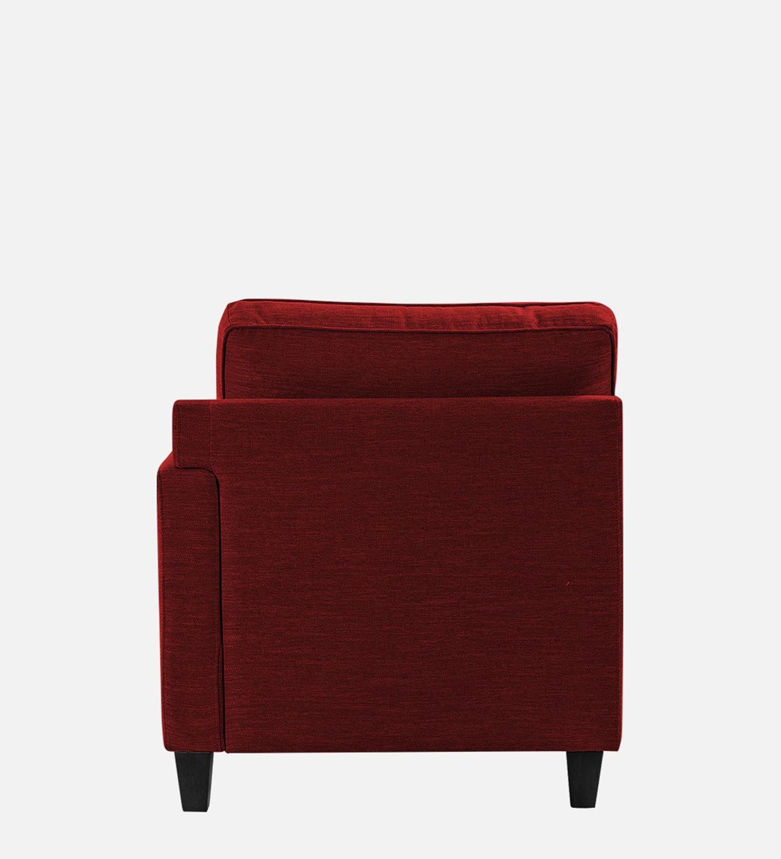 Royee Fabric RHS Chaise Lounger In Blood Maroon Colour With Storage - Febonic Living