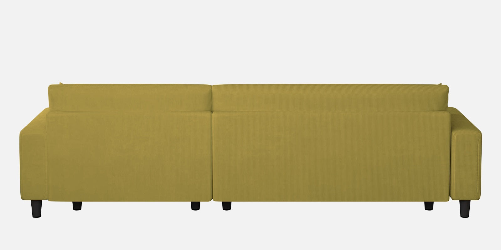 Peach Fabric LHS 6 Seater Sofa Cum Bed With Storage In Parrot Green Colour - Febonic Living