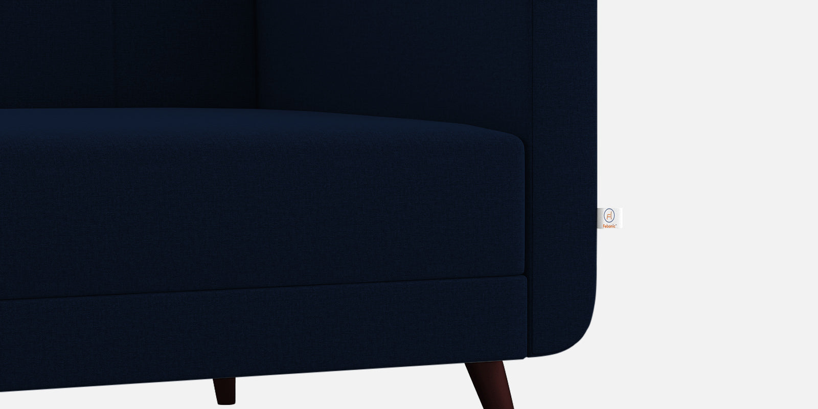 Wiki Velvet 3 Seater Sofa In Dark Blue Colour - Febonic Living
