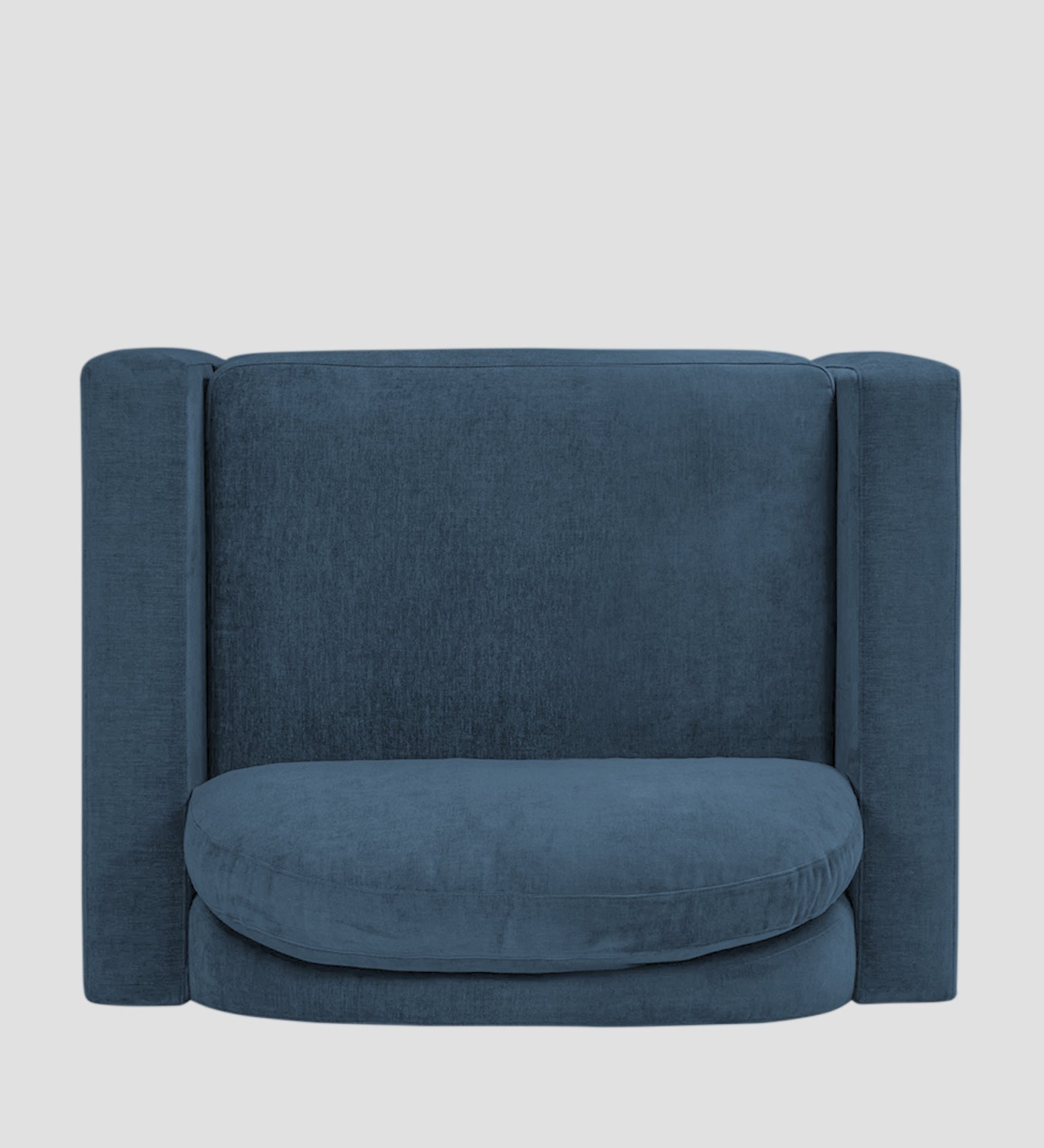 Dara Fabric 1 Seater Sofa In Light Blue Colour - Febonic Living