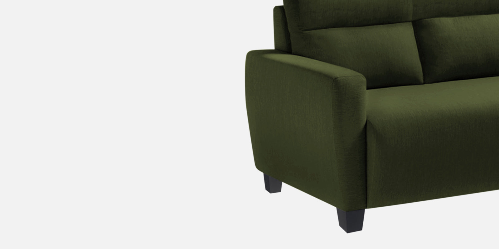 Bakadi Fabric 3 Seater Sofa in Olive Green Colour