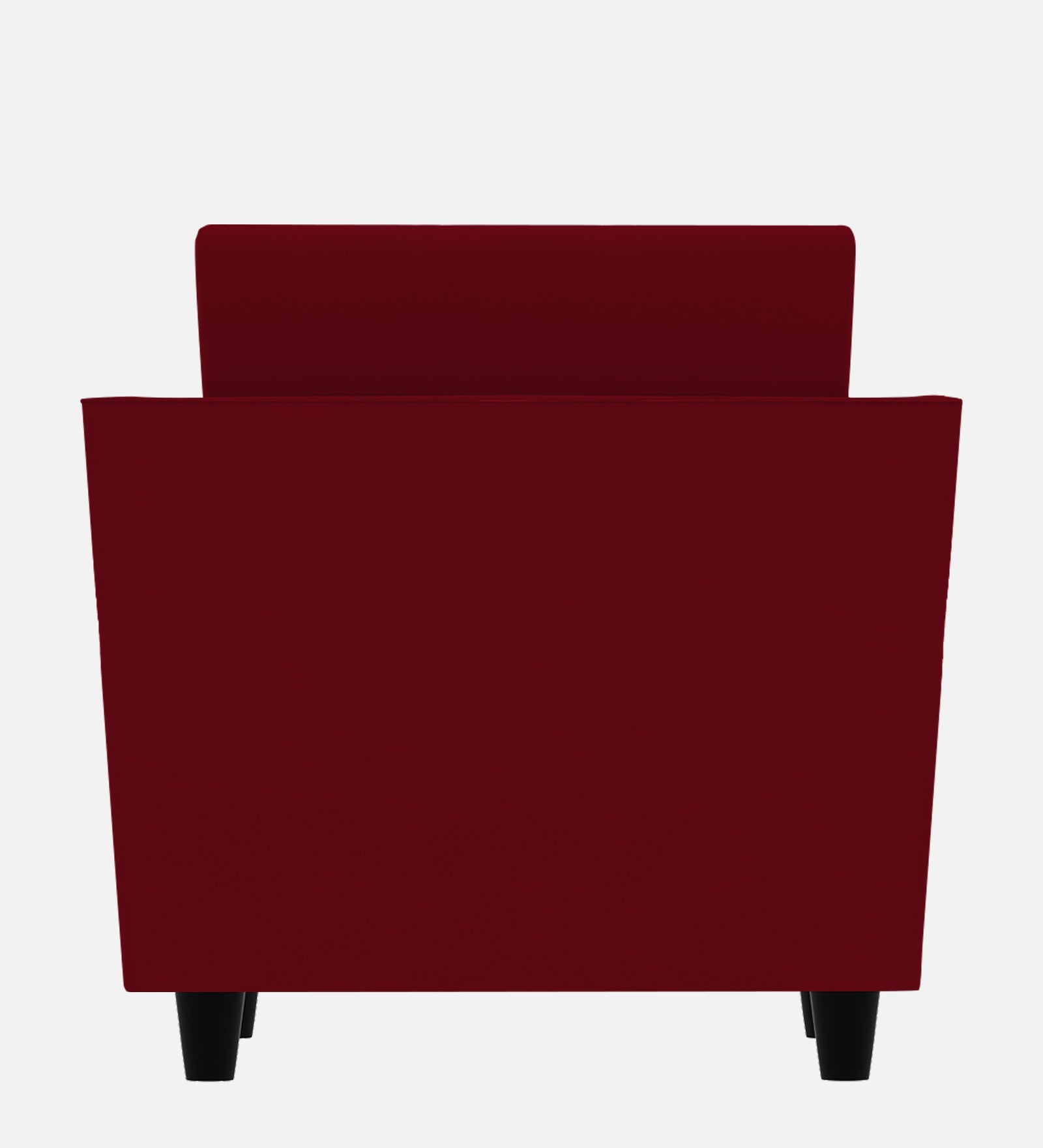 Bristo Velvet 1 Seater Sofa In Cherry red Colour With Storage - Febonic Living
