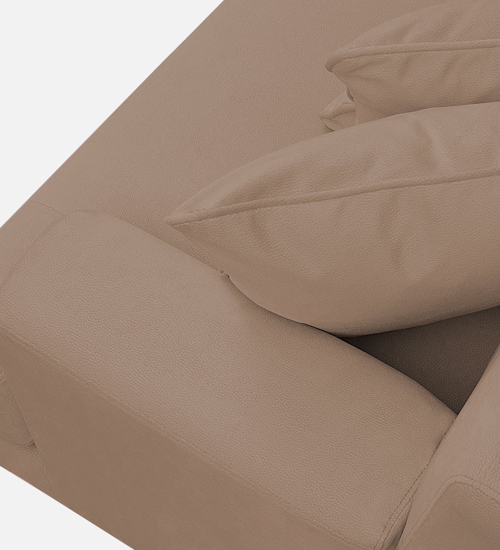 Woody Fabric 1 Seater Sofa In Wheat Beige Colour - Febonic Living