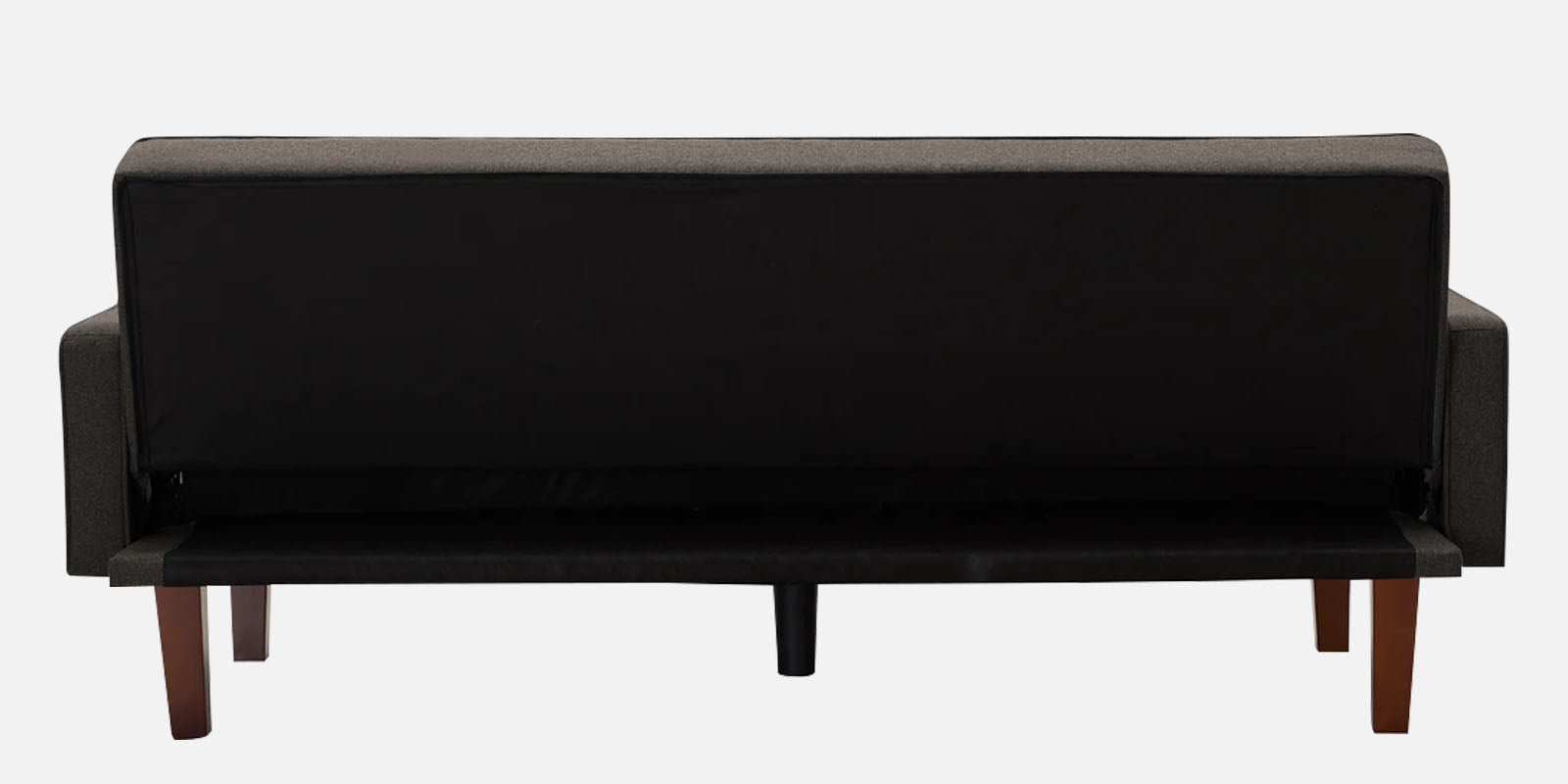 Nebia Fabric 3 Seater Convertible Sofa Cum Bed In Dark Brown Colour - Febonic Living