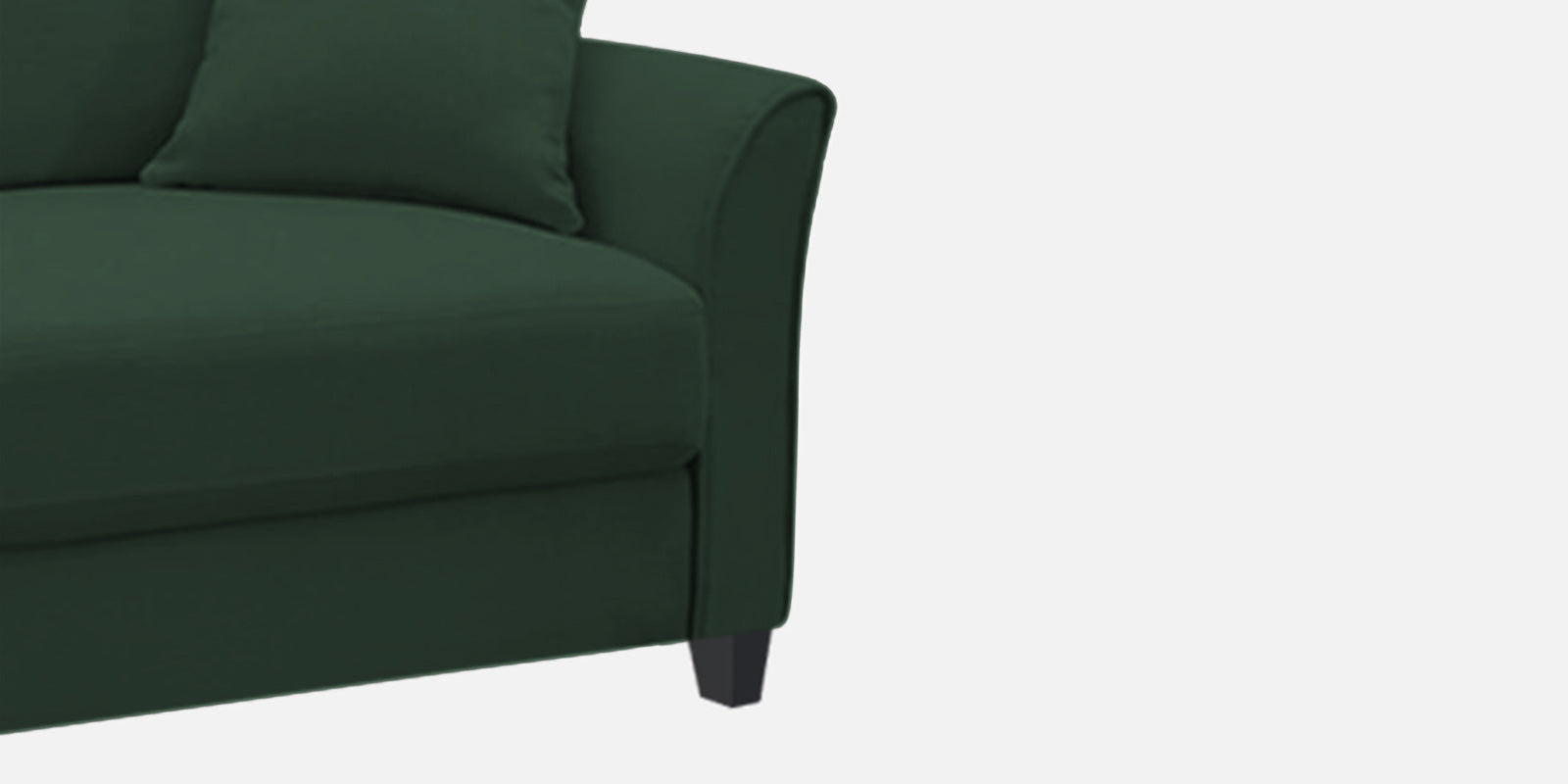 Daroo Velvet 3 Seater Sofa In Amazon Green Colour - Febonic Living