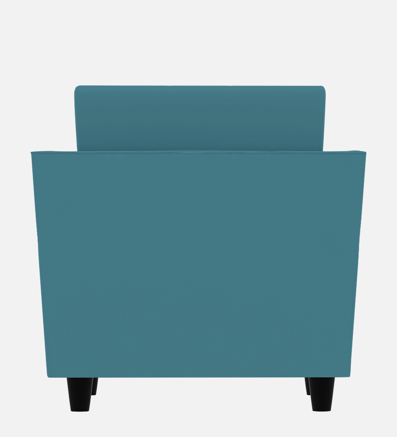 Bristo Velvet 1 Seater Sofa In Aqua Blue Colour With Storage - Febonic Living