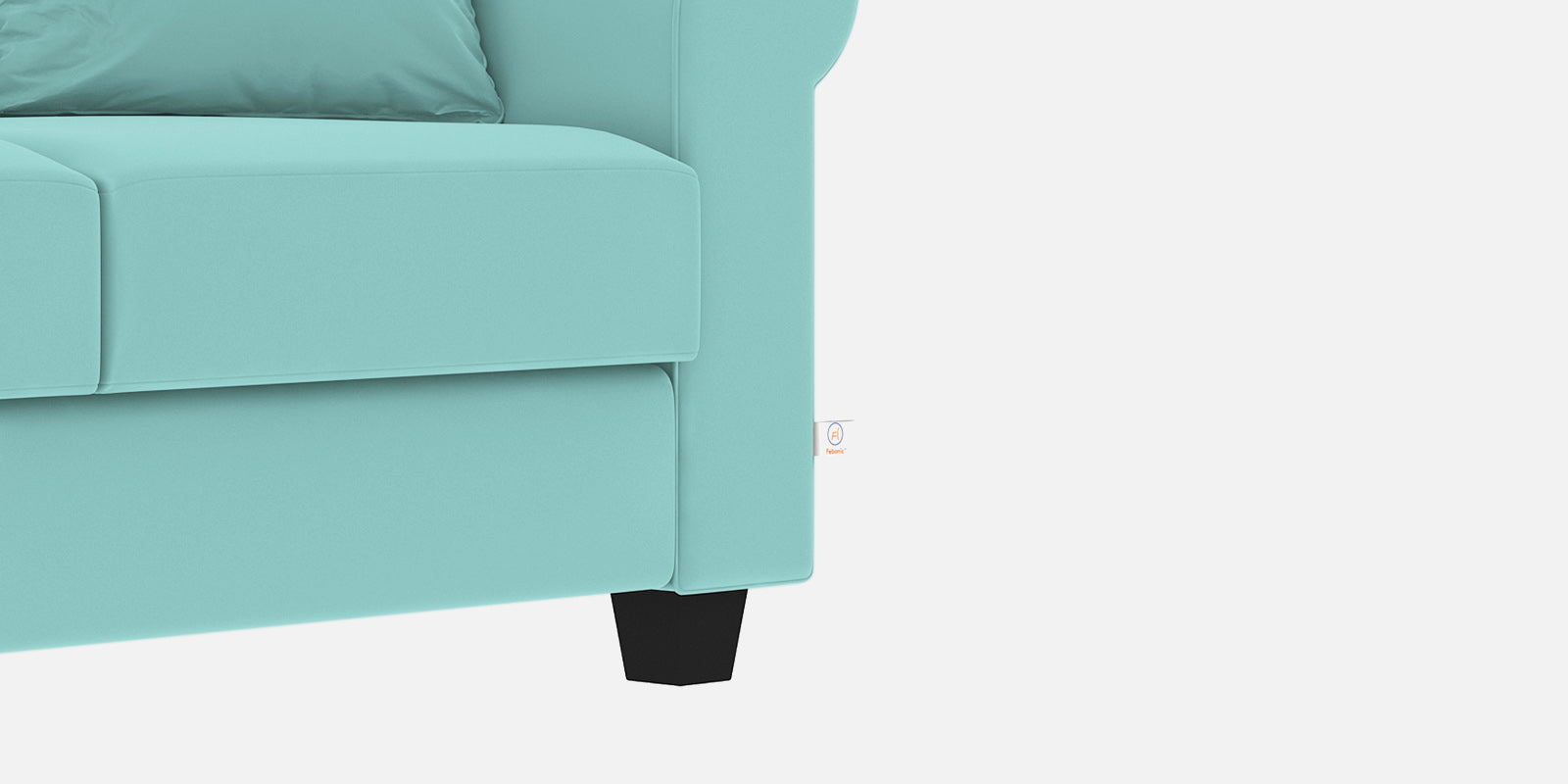 Numonk Velvet 3 Seater Sofa In Barmunda Aqua Colour - Febonic Living