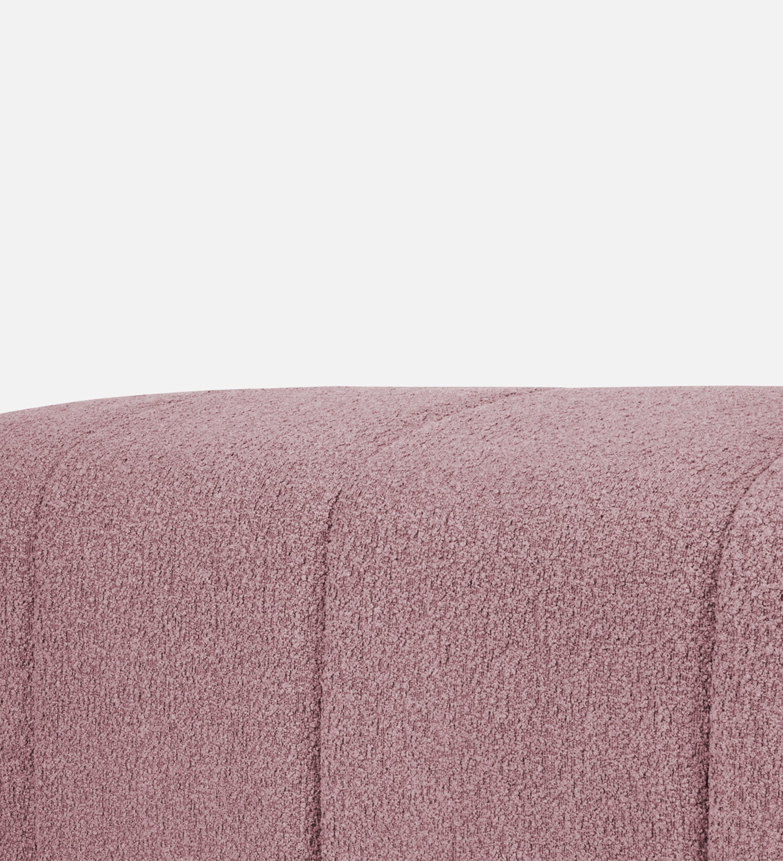 Rexi Boucle Fabric Bench In Basi Pinc Colour - Febonic Living