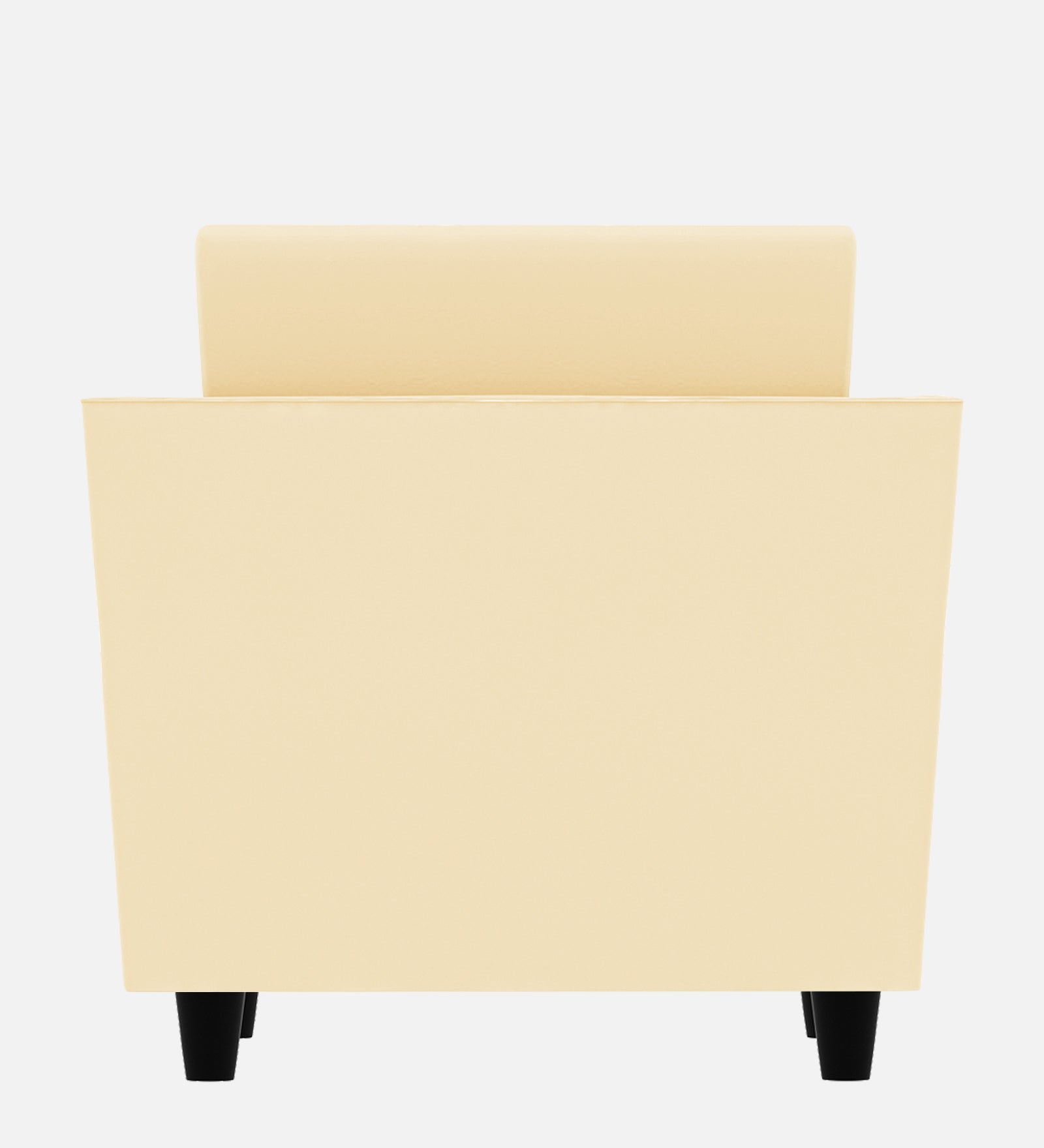 Bristo Velvet 1 Seater Sofa In Sandy Beige Colour With Storage - Febonic Living