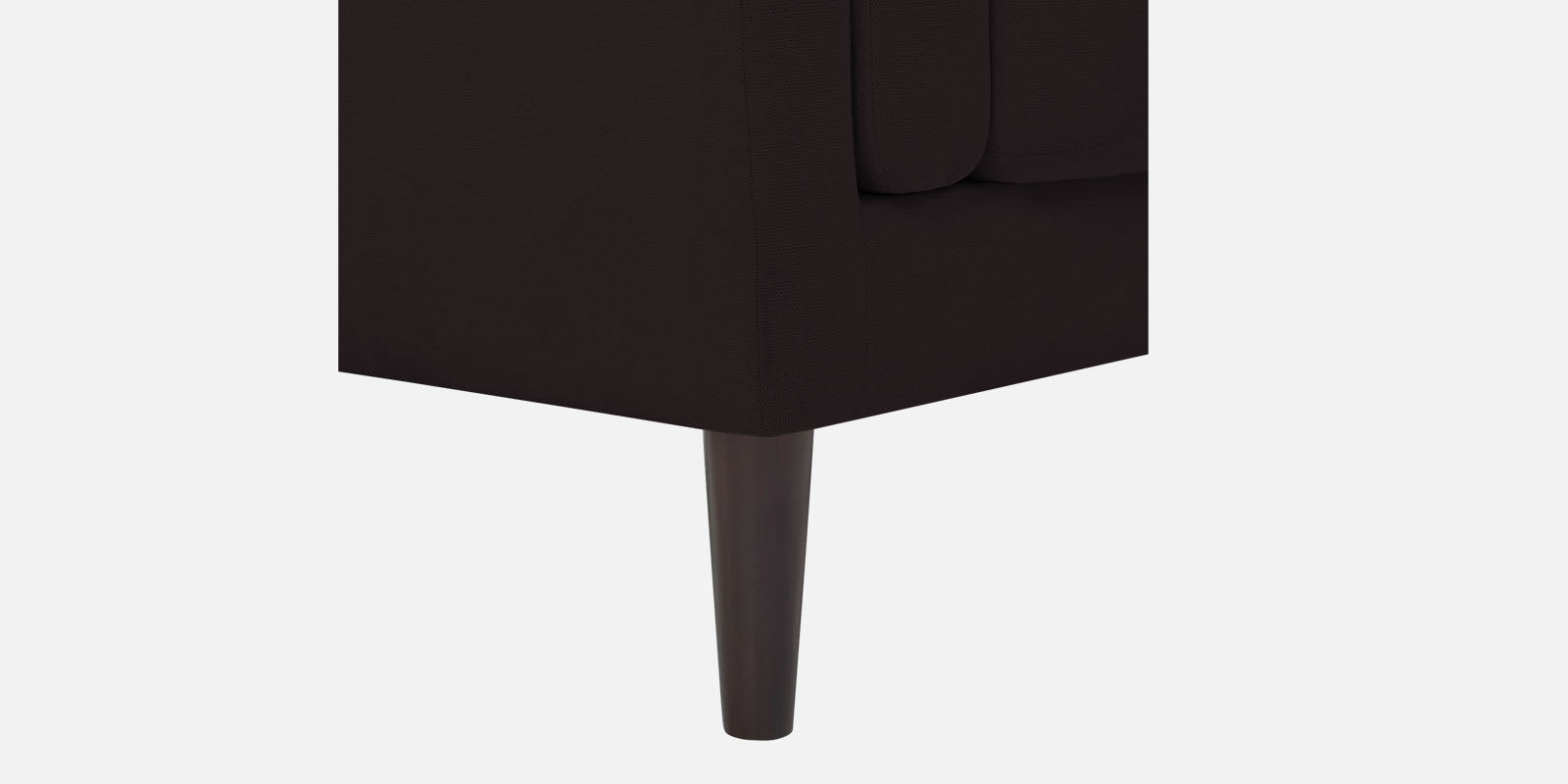 Creata Fabric LHS Sectional Sofa (2+Lounger) in Cara Brown Colour by Febonic