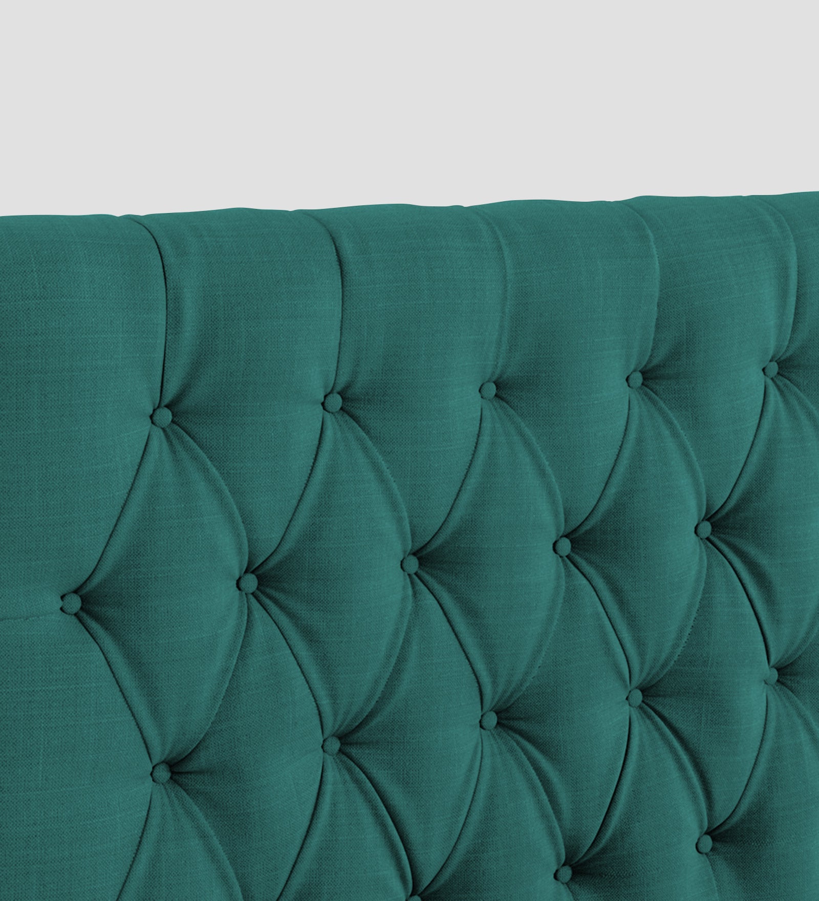 Isko Fabric Upholstered Single Bed in Sea Green Colour with Box Storage - Febonic Living