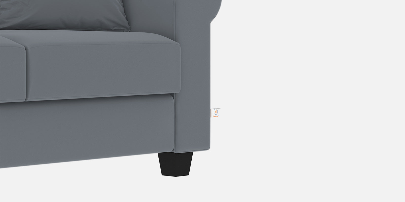 Numonk Velvet 3 Seater Sofa In Pubble Grey Colour - Febonic Living