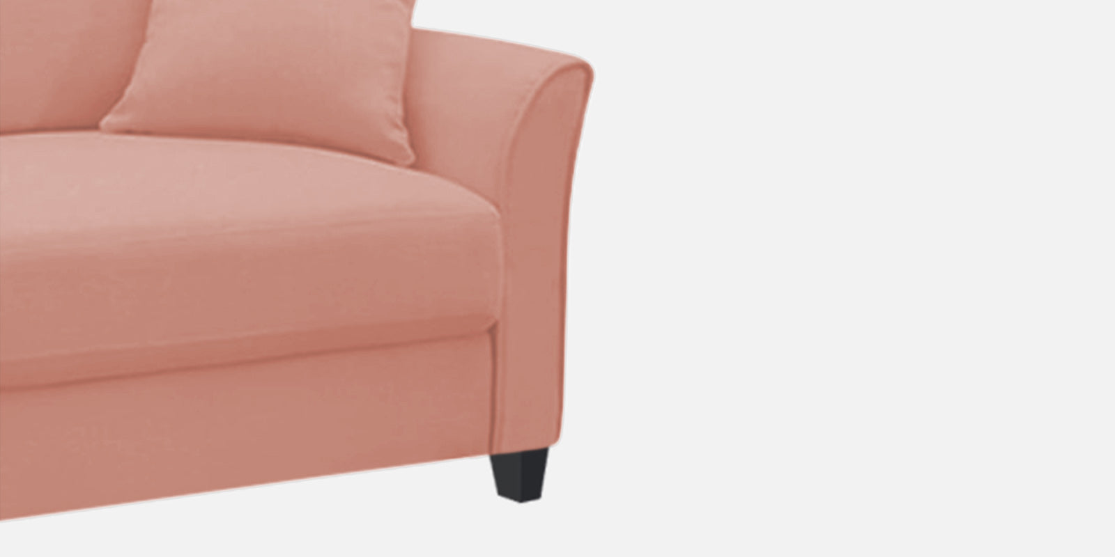 Daroo Velvet 3 Seater Sofa In Blush Pink Colour - Febonic Living