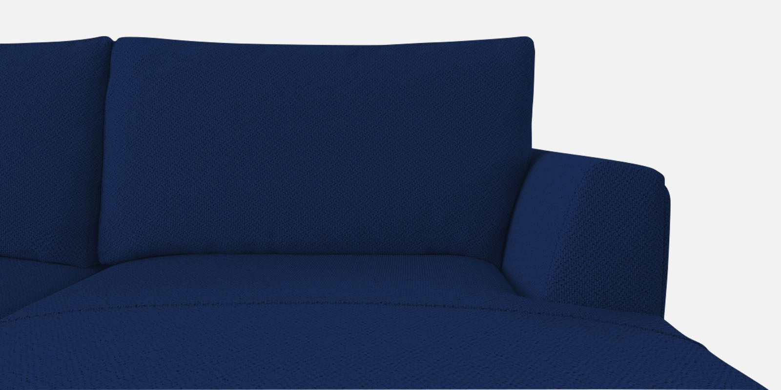 Como Fabric LHS Sectional Sofa (3+Lounger) In Royal Blue Colour - Febonic Living