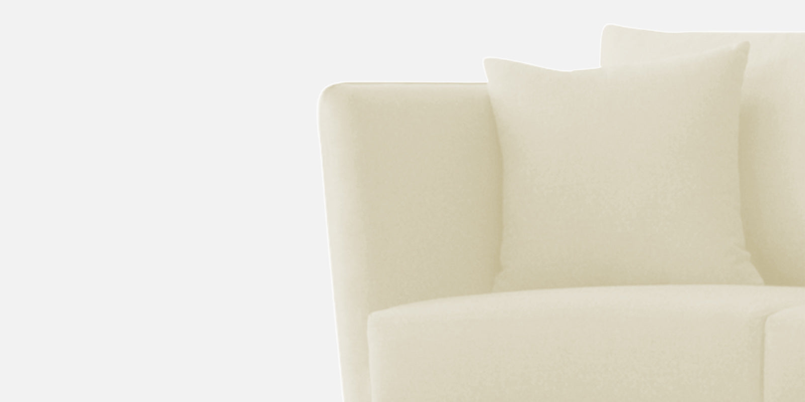Norway Velvet 3 Seater Sofa In Warm White Colour - Febonic Living