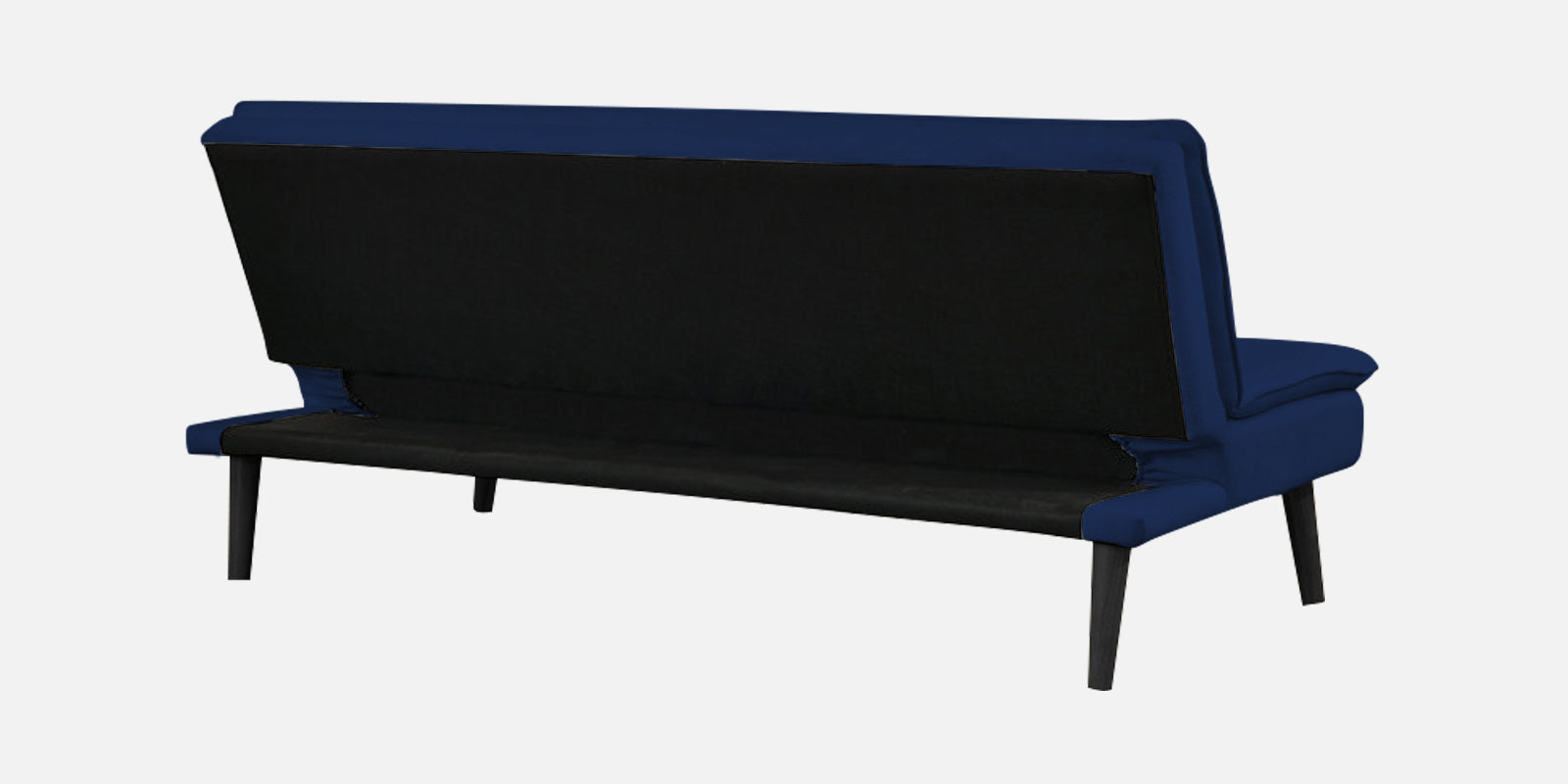 Toner Fabric 3 Seater Convertible Sofa Cum Bed In Royal Blue Colour - Febonic Living