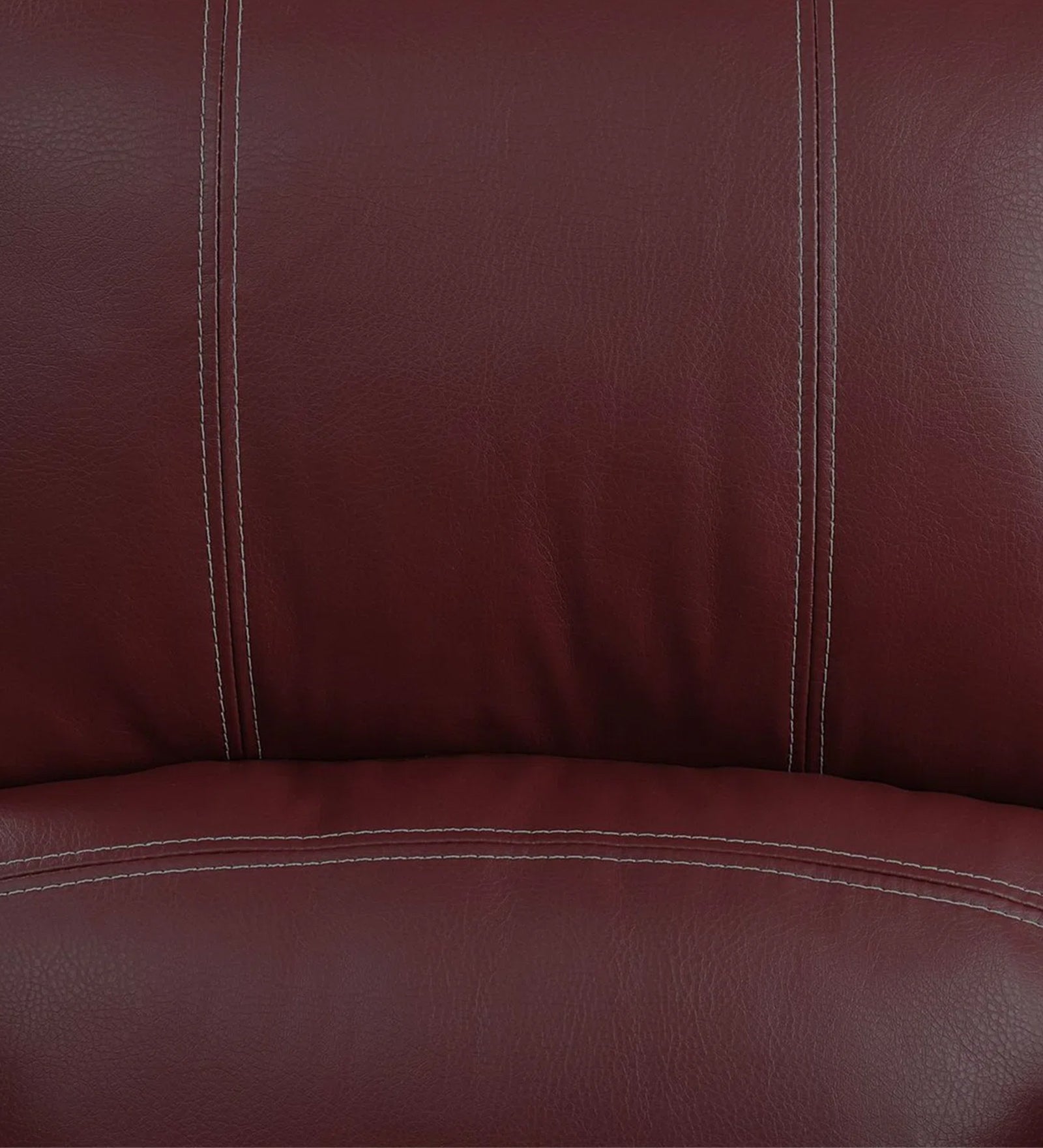 Santo Leatherette 1 Seater Motorized Recliner In Red Maroon Leather Finish - Febonic Living