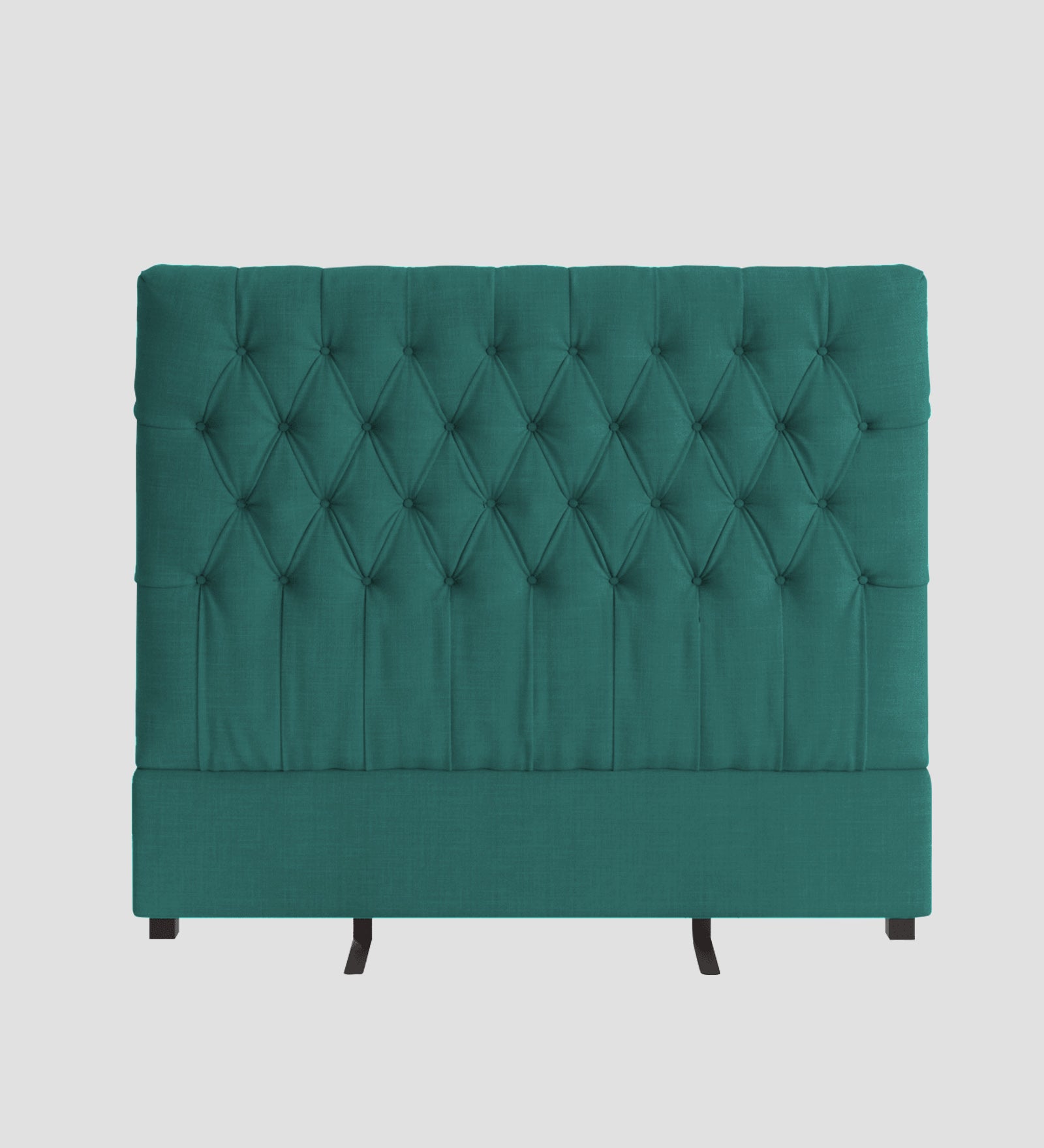 Isko Fabric King Size Bed In Sea Green Colour With Storage Box - Febonic Living