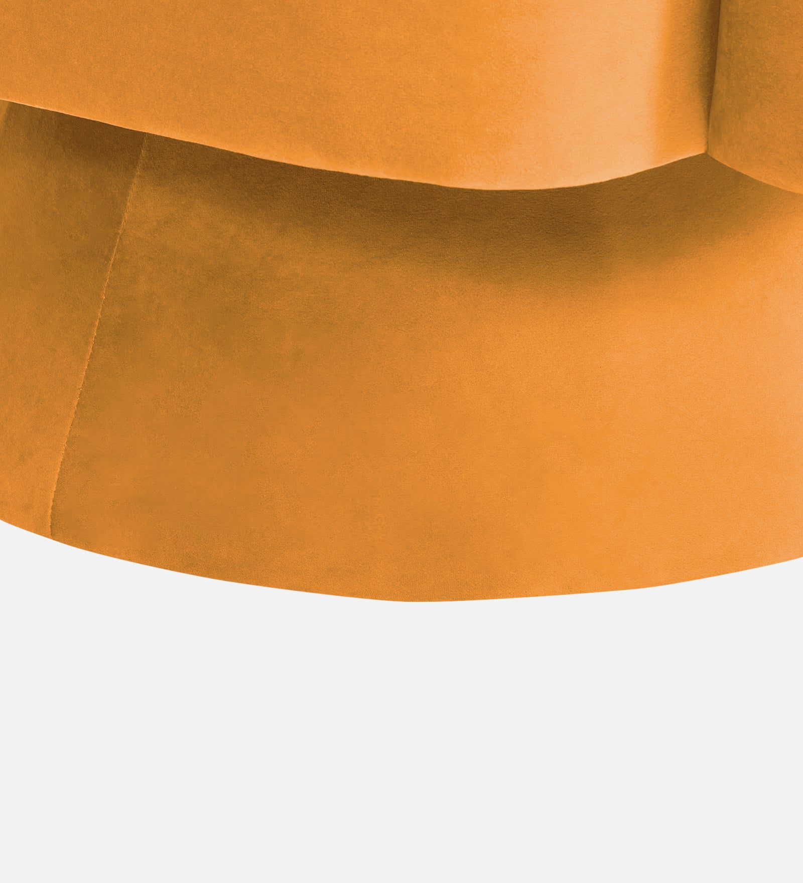 Pendra Velvet Swivel Chair In Tangerine Orange Colour - Febonic Living