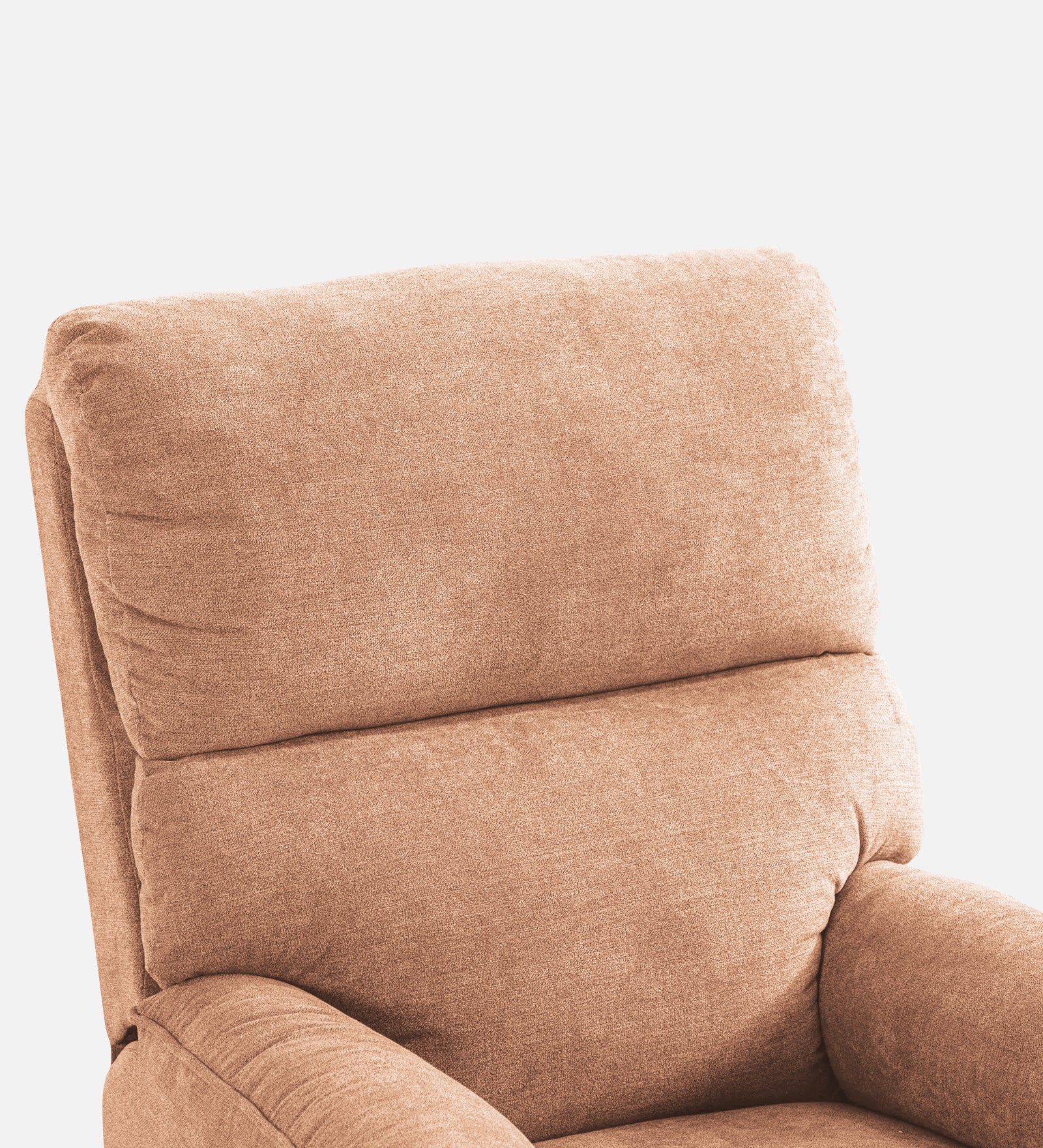 Abby Fabric 1 Seater Manual Recliner In Cosmic Beige Colour - Febonic Living