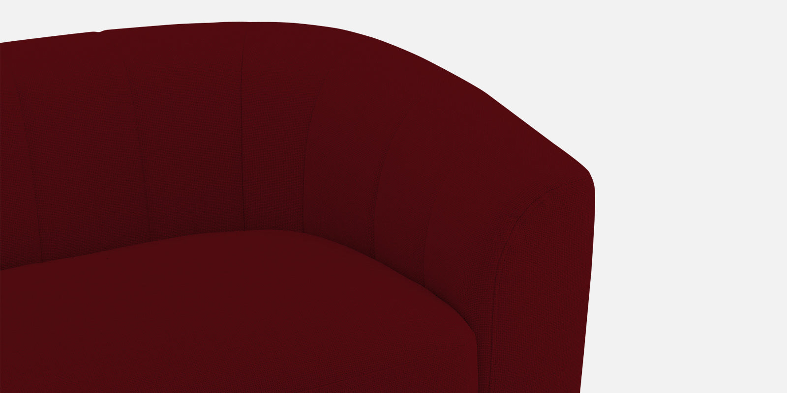 Mara Fabric 3 Seater Sofa In Ruby Red Colour