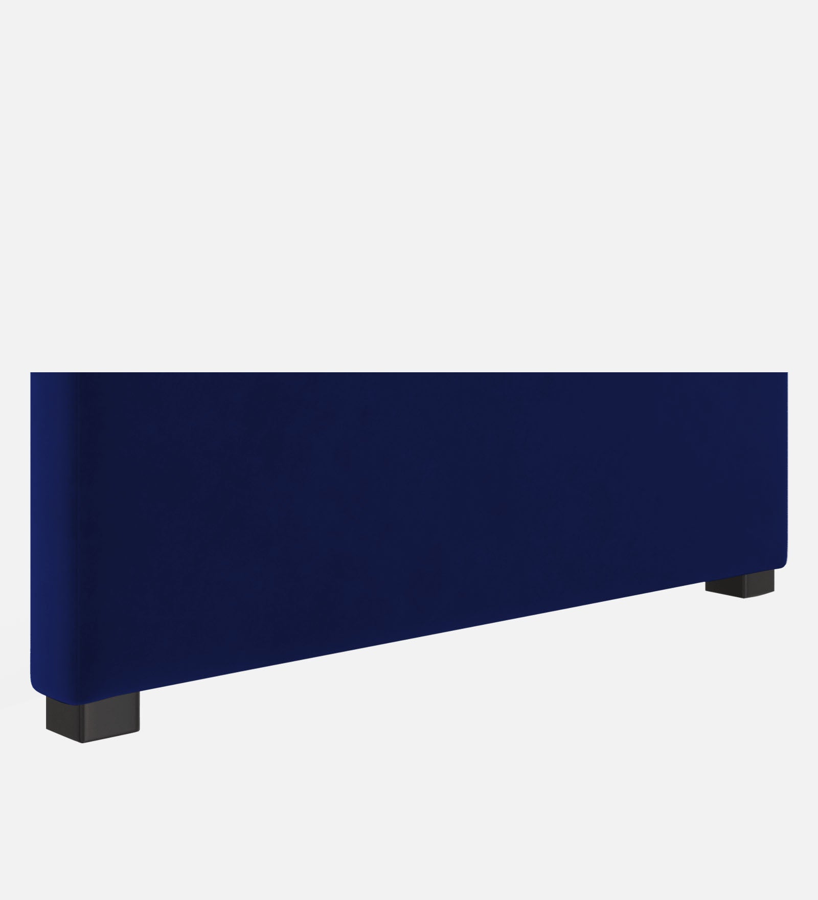 Maro Velvet Upholstered Single Size Bed In Indigo Blue Colour - Febonic Living