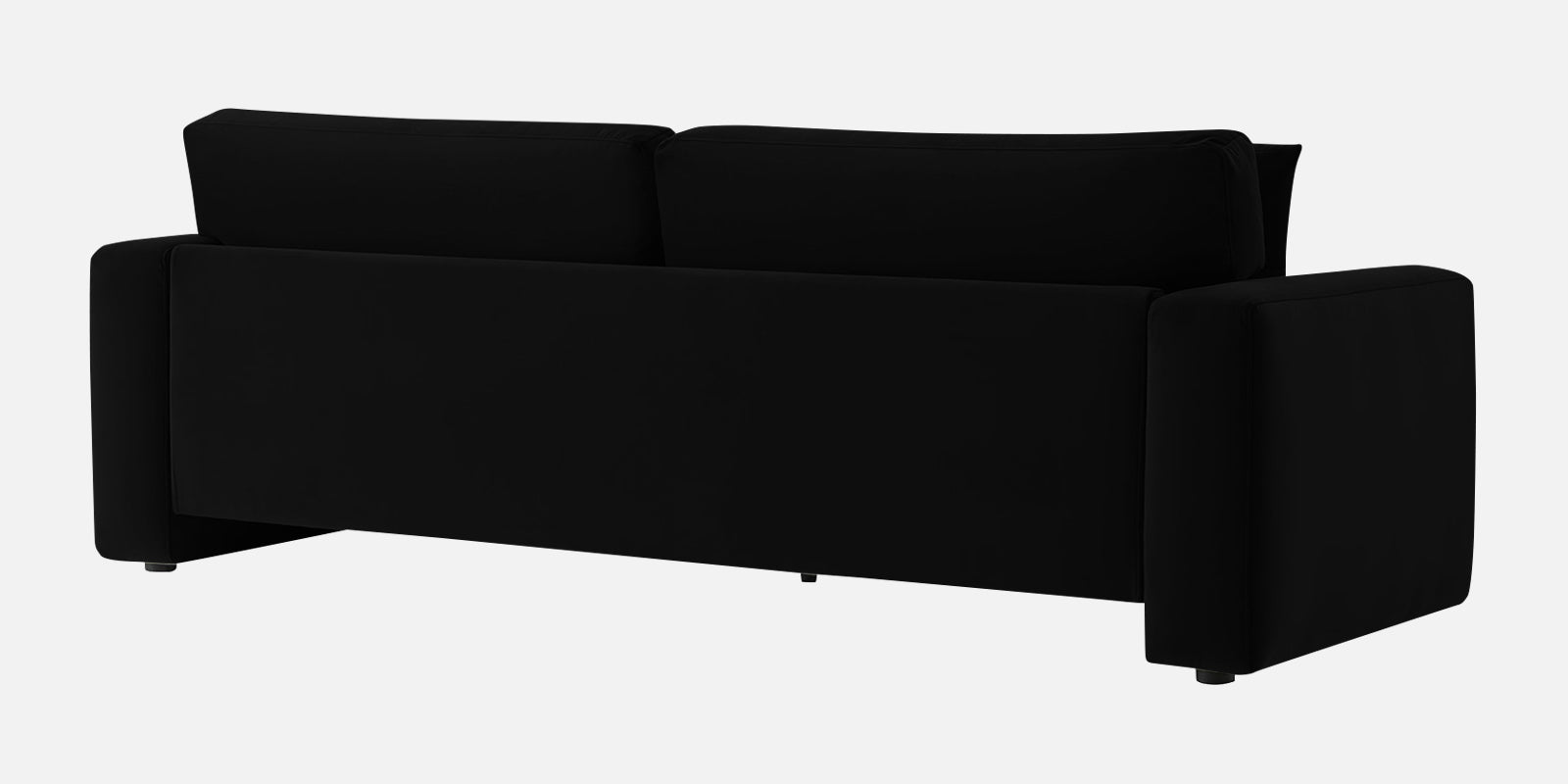 Kosta Velvet 3 Seater Sofa In Adam Black Colour - Febonic Living