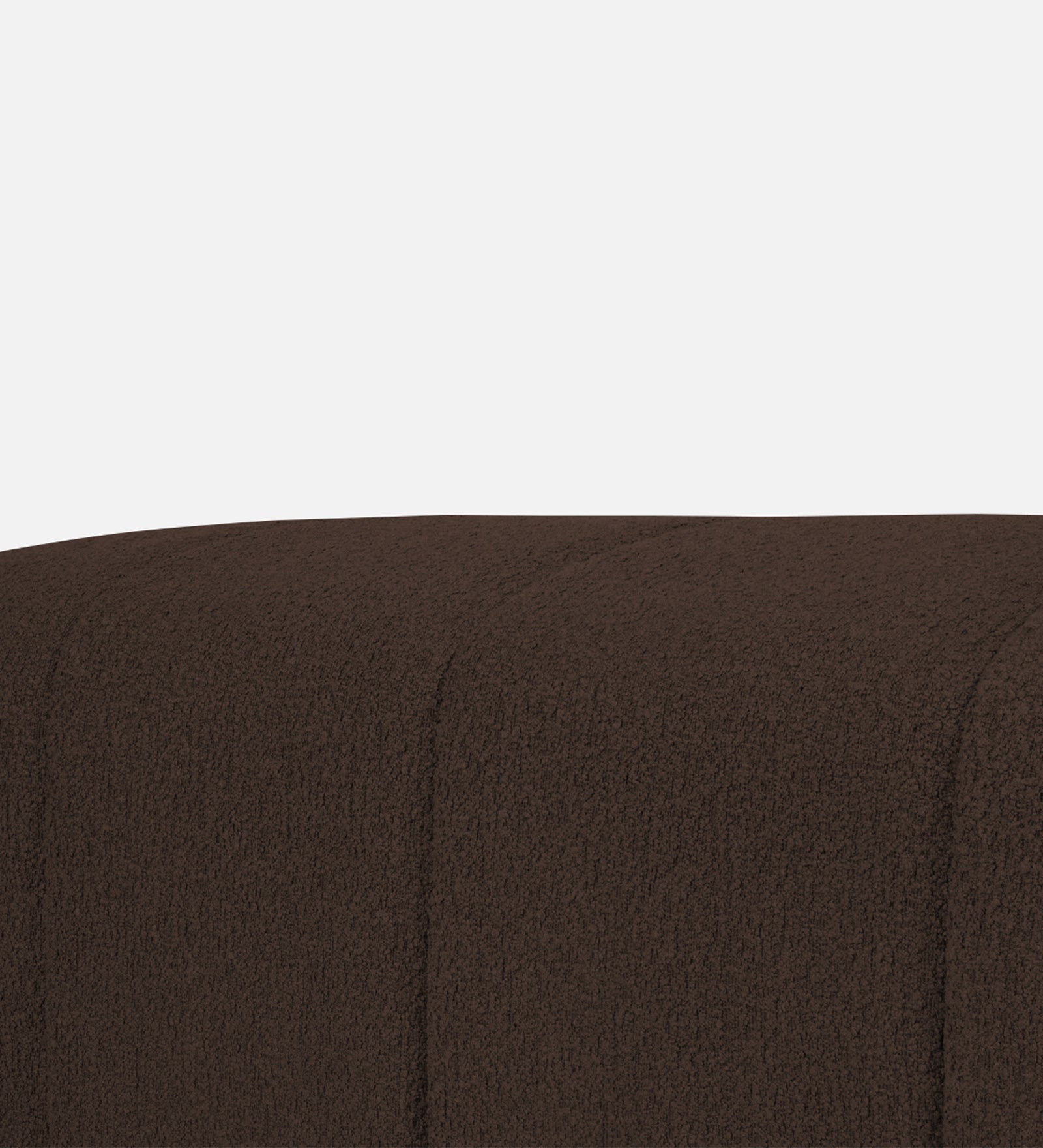 Rexi Boucle Fabric Bench In Bringo Brown Colour - Febonic Living