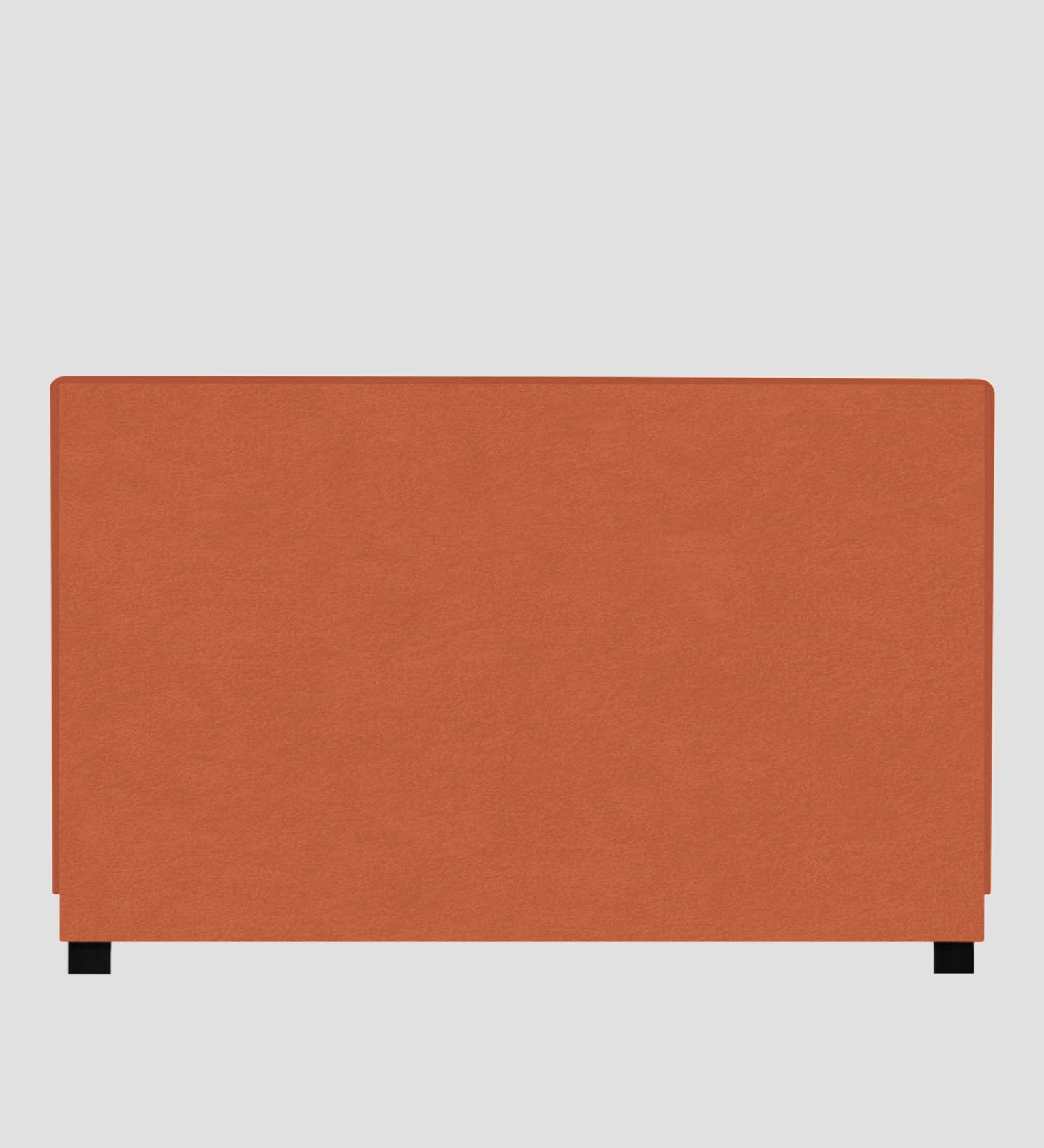 Asyra Velvet King Size Bed in Yam Orange Colour With Box Storage