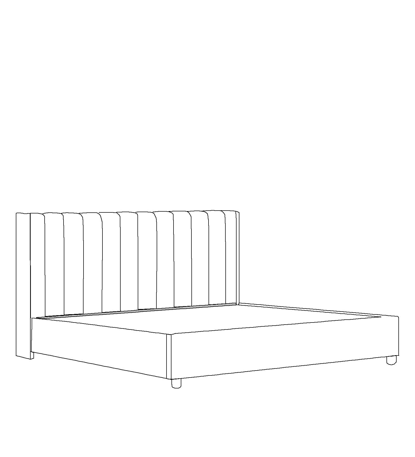 Colina Fabric Queen Size Bed In Royal Blue Colour With Box Storage - Febonic Living