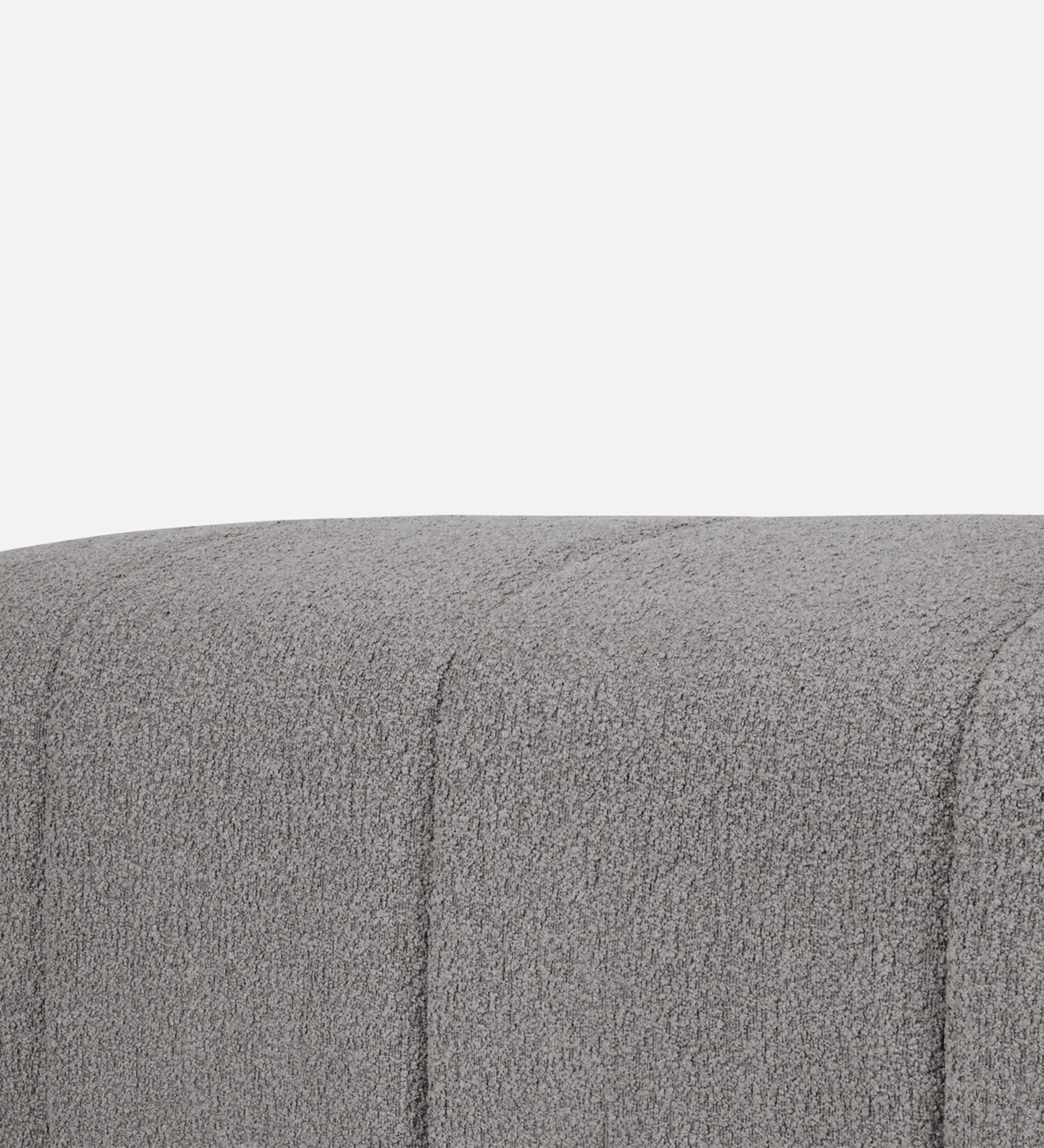 Rexi Boucle Fabric Bench In Swedan Gary Colour - Febonic Living