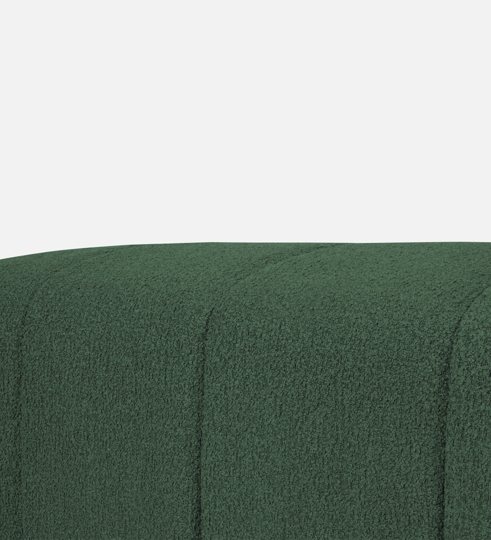 Rexi Boucle Fabric Bench In Bottle Green Colour - Febonic Living