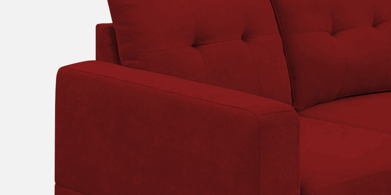 Thomas Fabric 2 Seater Sofa In Blood Maroon Colour - Febonic Living