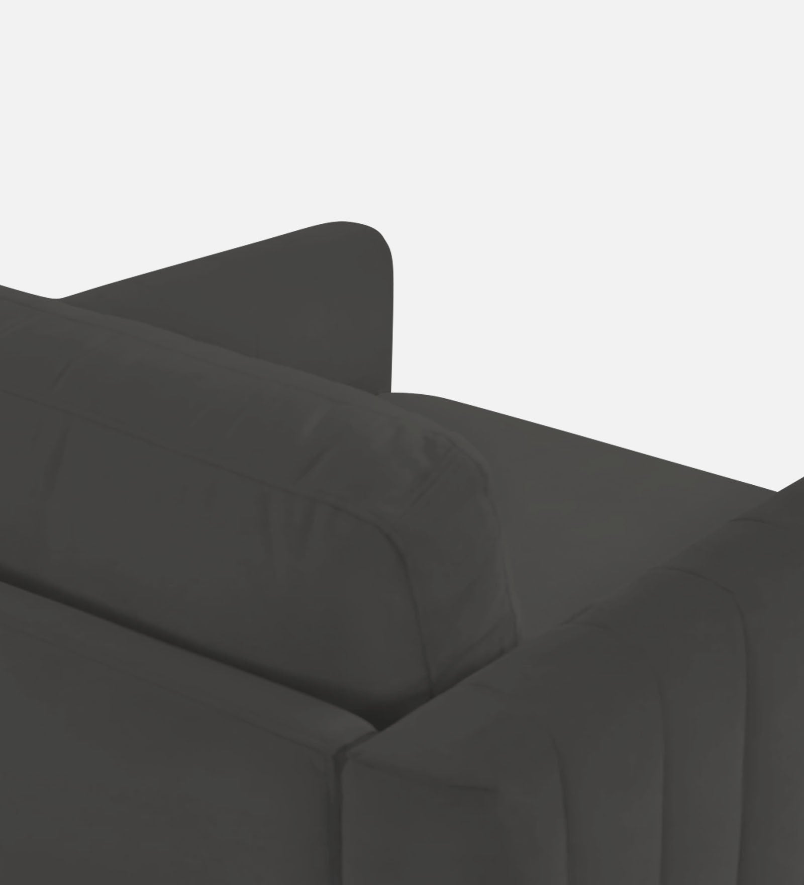 Haru Velvet 1 Seater Sofa In Hory Grey Colour - Febonic Living
