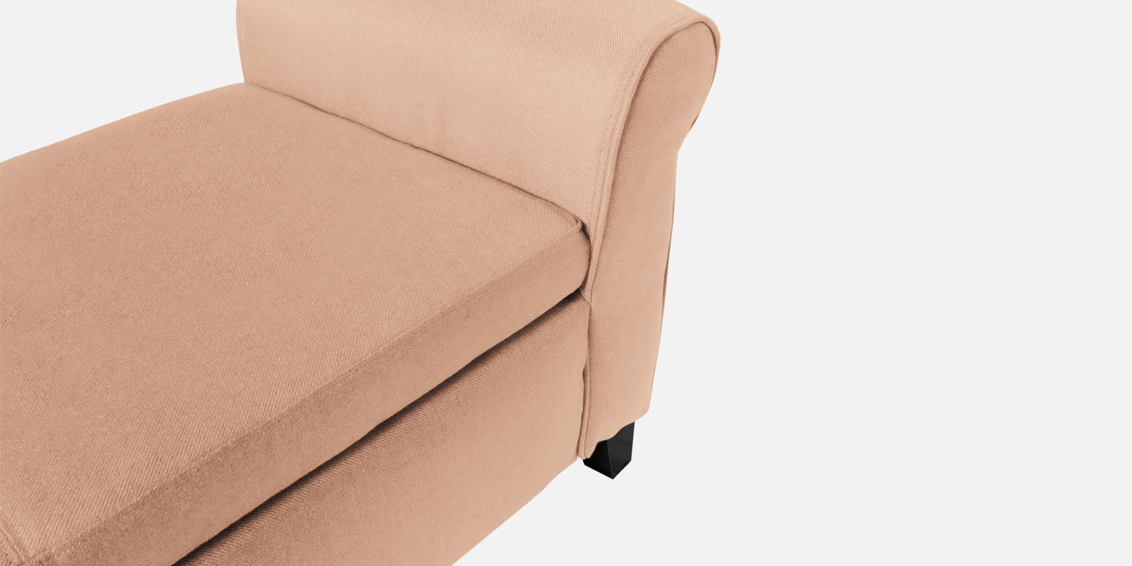 Molo Fabric 2 Seater Recamier in cosmic-beige Colour With Storage