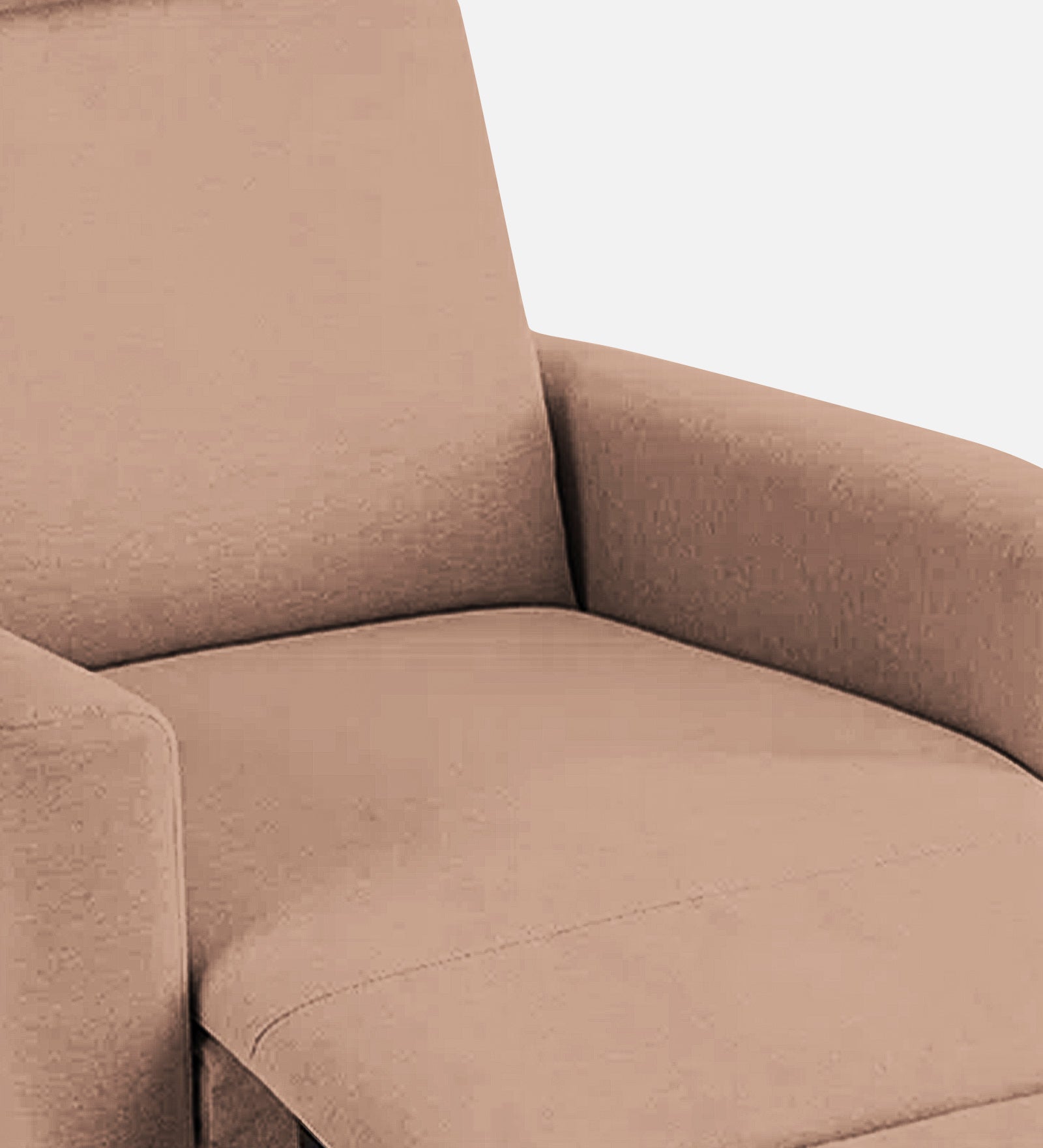 Zura Fabric 1 Seater Rotating Motorized Recliner In Cosmic Beige Colour - Febonic Living