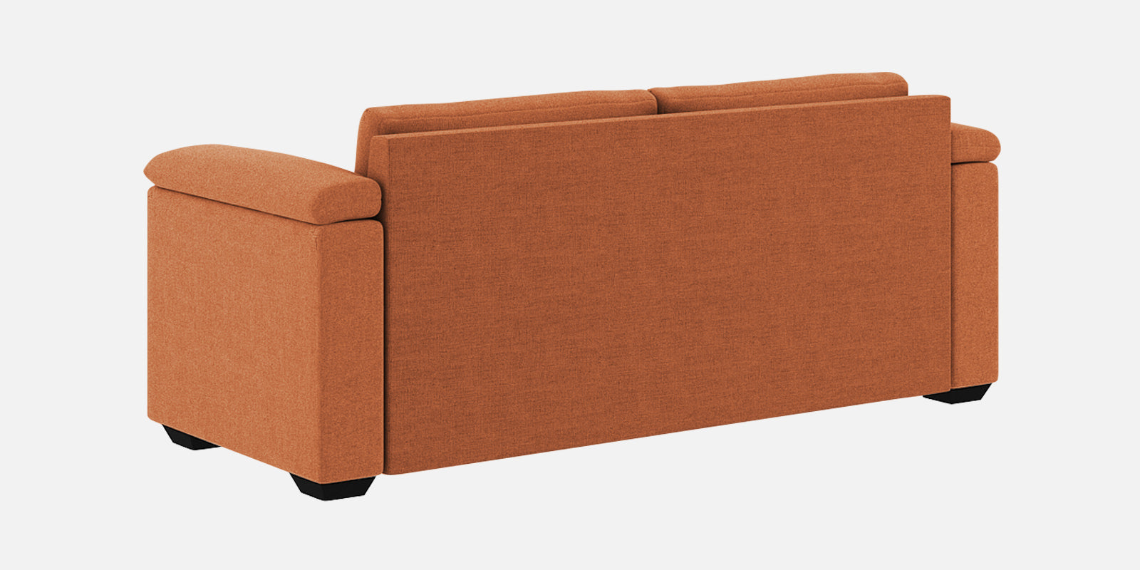 Andres Fabric 3 Seater Sofa In Safforn Orange Colour - Febonic Living