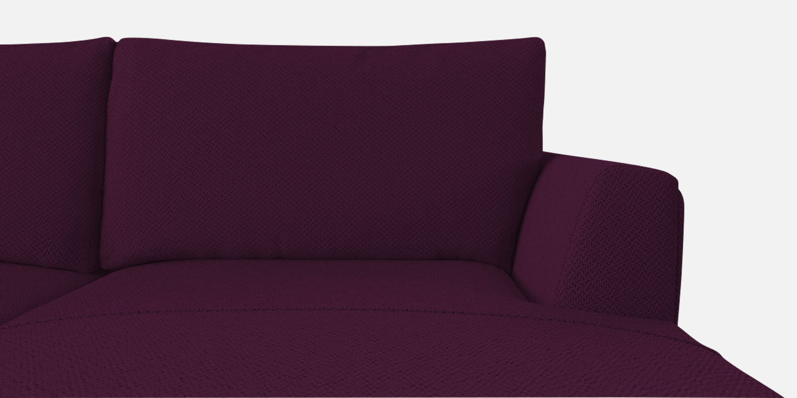 Como Fabric LHS Sectional Sofa (3+Lounger) In Greek Purple Colour - Febonic Living