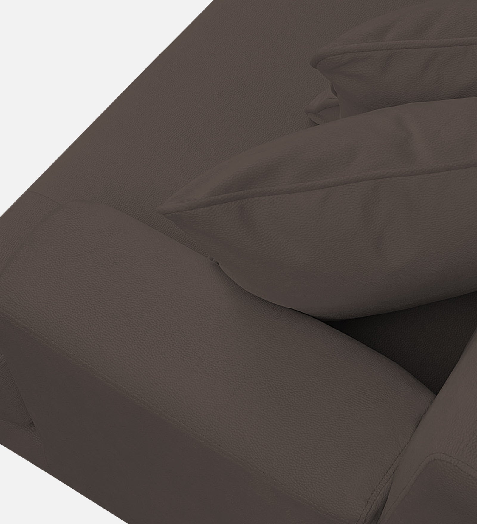 Woody Fabric 1 Seater Sofa in Lito Brown Colour