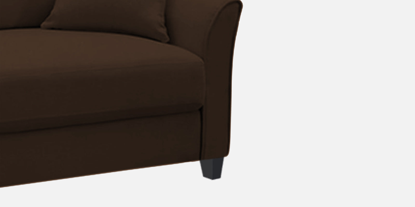 Daroo Velvet 2 Seater Sofa In Chocolate Brown Colour - Febonic Living