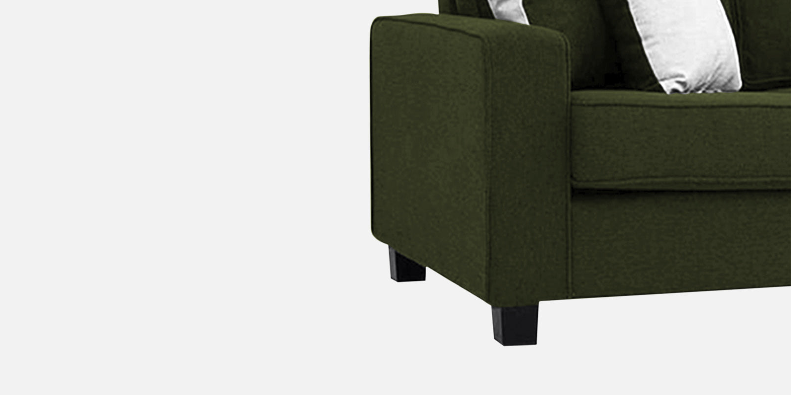 Ladybug Fabric 3 Seater Sofa In Olive Green Colour - Febonic Living