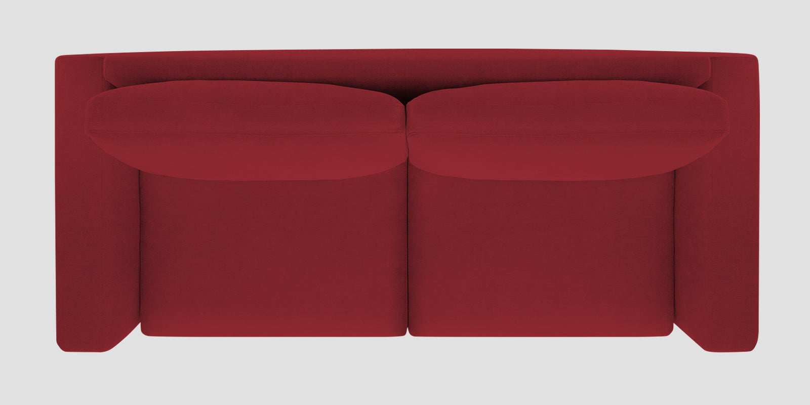 Esha Fabric 2 Seater Sofa In Chilli Red Colour - Febonic Living