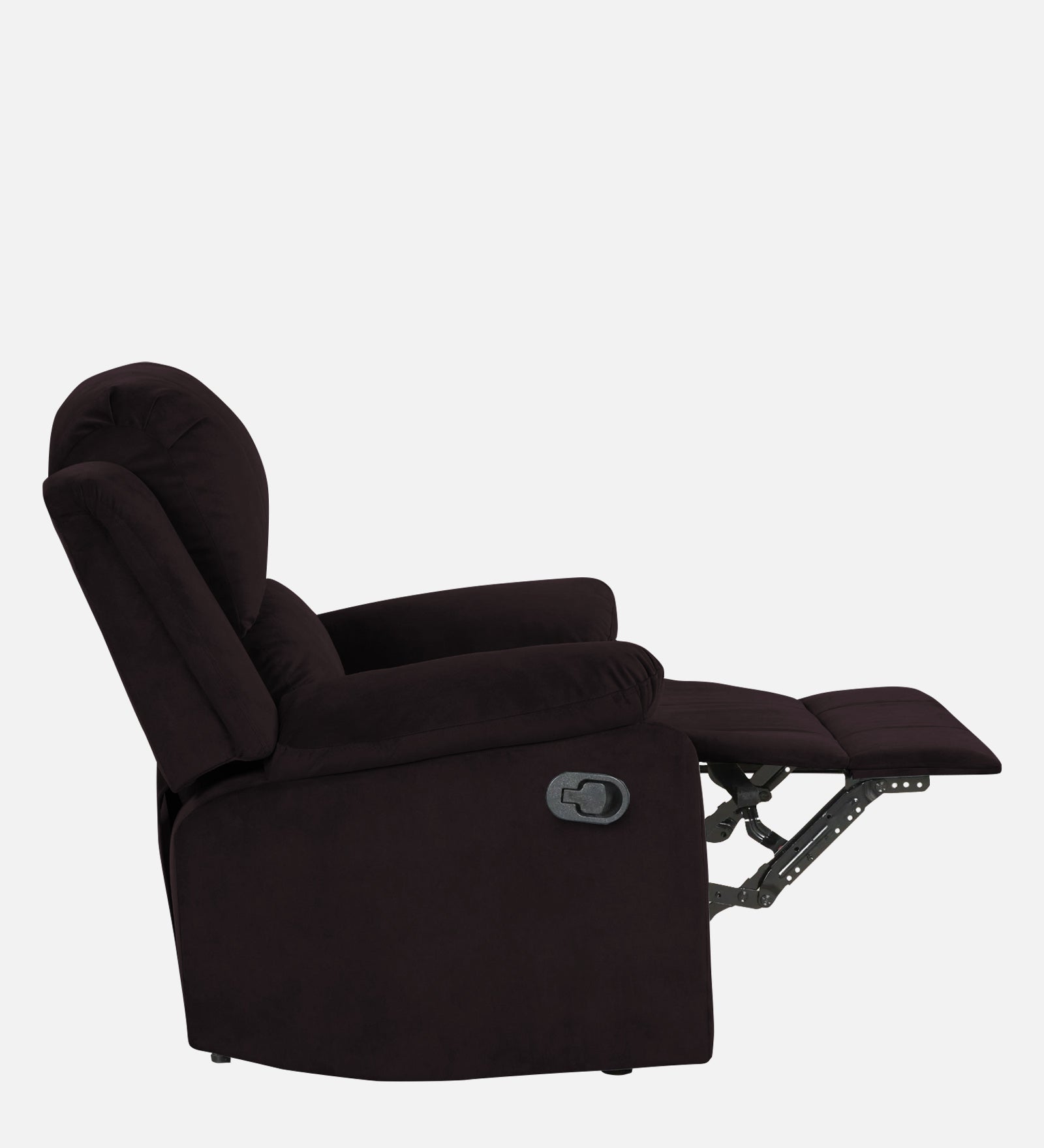 Henry Fabric 1 Seater Manual Recliner In Cara Brown Colour - Febonic Living