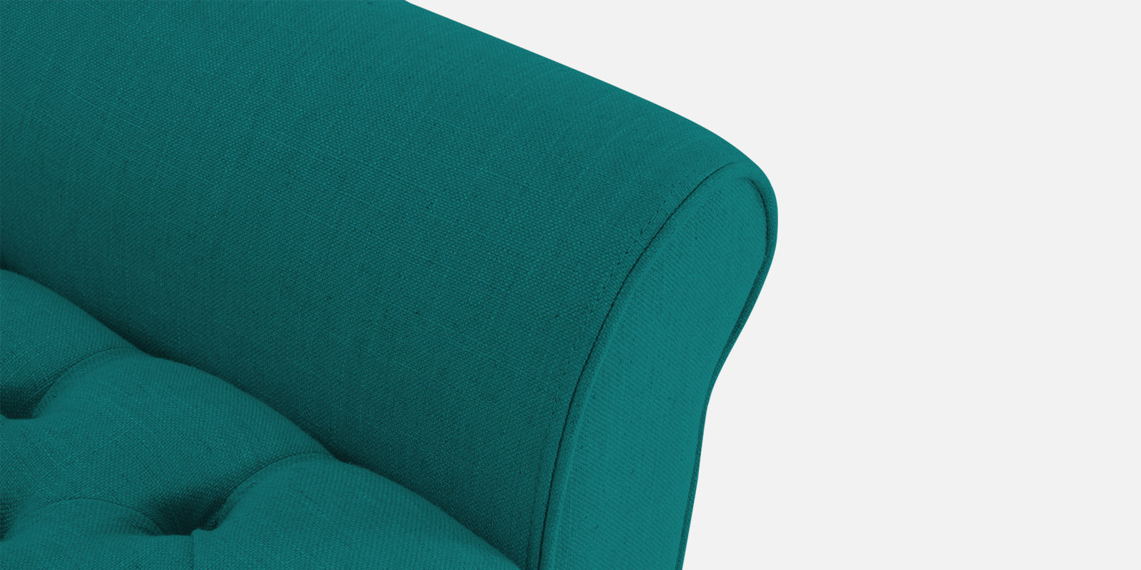 Nowia Fabric 3 Seater Recamier In Sea Green Colour With Storage - Febonic Living
