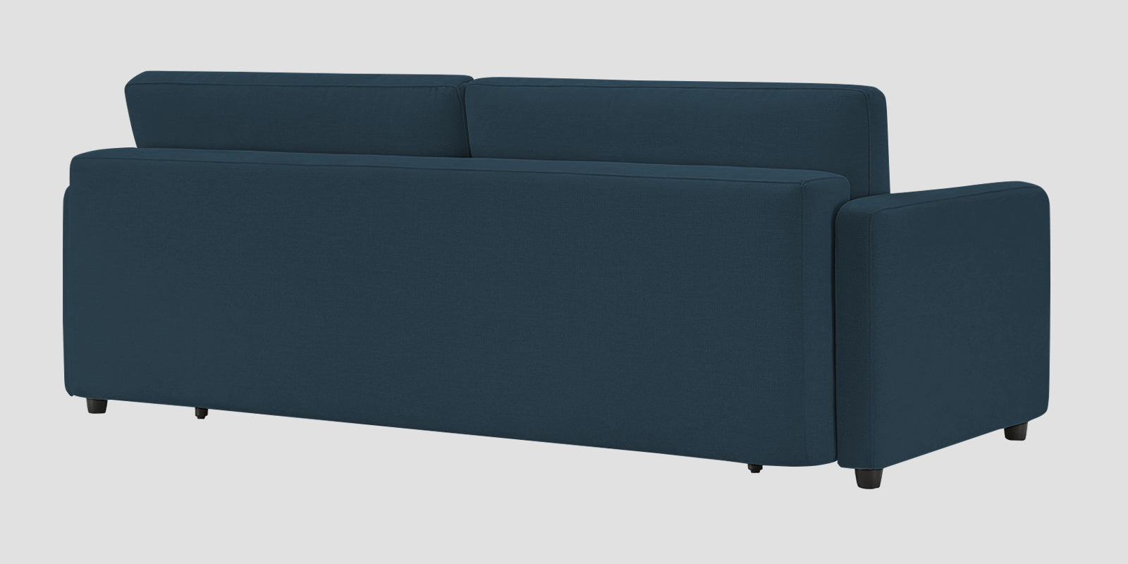 Leora Fabric 3 Seater Convertible Sofa Cum Bed In Cool Blue Colour - Febonic Living